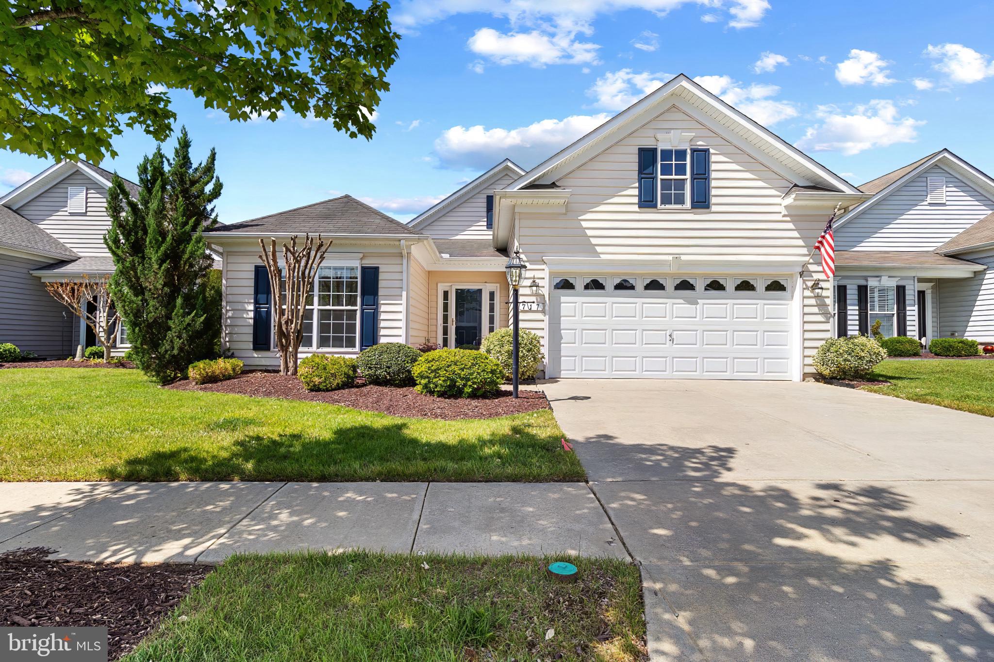 Nestled in the award-winning Symphony Village Active Adult 55+ community, this well-maintained contemporary home offers the perfect size for living, entertaining, and relaxing, featuring 2 bedrooms, 2 full baths, and a versatile den/office. Thoughtfully designed spaces and an exceptional array of amenities make this home both comfortable and functional.
Recent updates include a newer roof, heat pump, fresh interior paint, and new carpet in the bedrooms, reflecting the care and attention given to the property. A spacious three-season sunroom with Eze-Breeze windows extends the living space, creating the perfect setting to relax and enjoy the changing seasons in comfort.
Outdoor living continues with a beautifully designed paver patio, ideal for entertaining, dining, or simply enjoying the peaceful surroundings. The home also features a sky basement over the garage, providing valuable additional storage or flexible space to accommodate a variety of needs.
Residents enjoy access to scenic walking trails, indoor and outdoor pools, fitness center, clubhouse, game room, tennis courts, pickleball, bocce, putting green, picnic areas, and a variety of community activities.
Ideally located just minutes from downtown Centreville, you’ll enjoy nearby restaurants, the bay for boating and waterfront picnics, and easy access to Chestertown, Easton, and Annapolis. Maryland and Delaware beaches are also within convenient driving distance.
