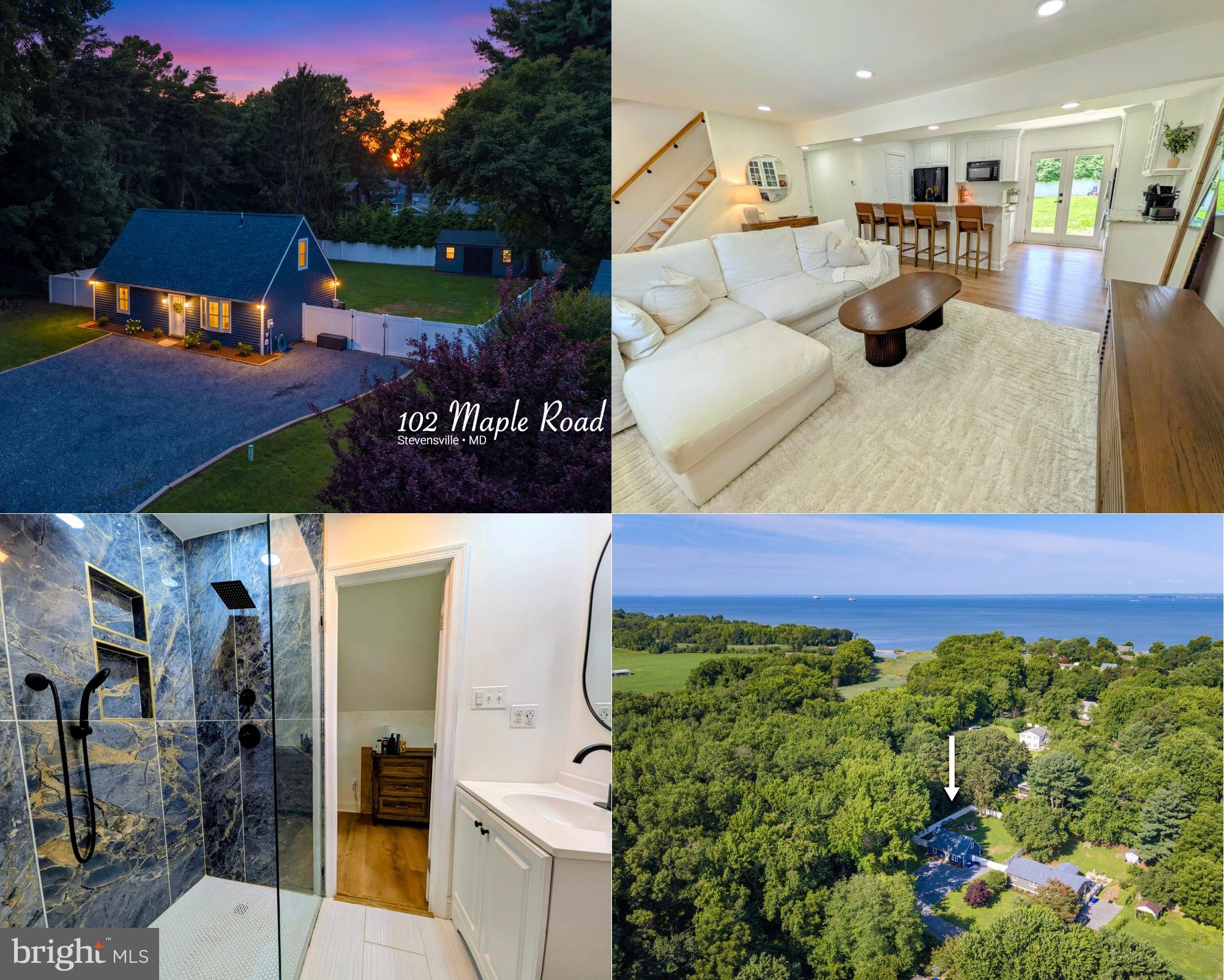 Step into this FULLY renovated Kent Island beauty in coveted Chesapeake Estates! Perfectly tucked into a private setting with a generously sized yard, wooded backdrop for added privacy, and a 6-foot vinyl privacy fence, this move-in-ready gem has all the updates you've been searching for.
The work is done with an updated : Roof, siding, windows, HVAC, flooring, beautifully renovated kitchen, and updated bathrooms. Offering 4-bedrooms, 2-full baths, large driveway, and thoughtful improvements throughout, this home is truly ready for its lucky new owners.
Enjoy the Chesapeake Estates lifestyle with the bay-front community park and picnic area, just steps from the Cross Island Trail and only minutes to the Bay Bridge for an easy commute. Located in the sought-after Matapeake school district, this is Kent Island living at its best.
Don't wait—homes like this don't last. Hurry to see it before someone else calls it home!