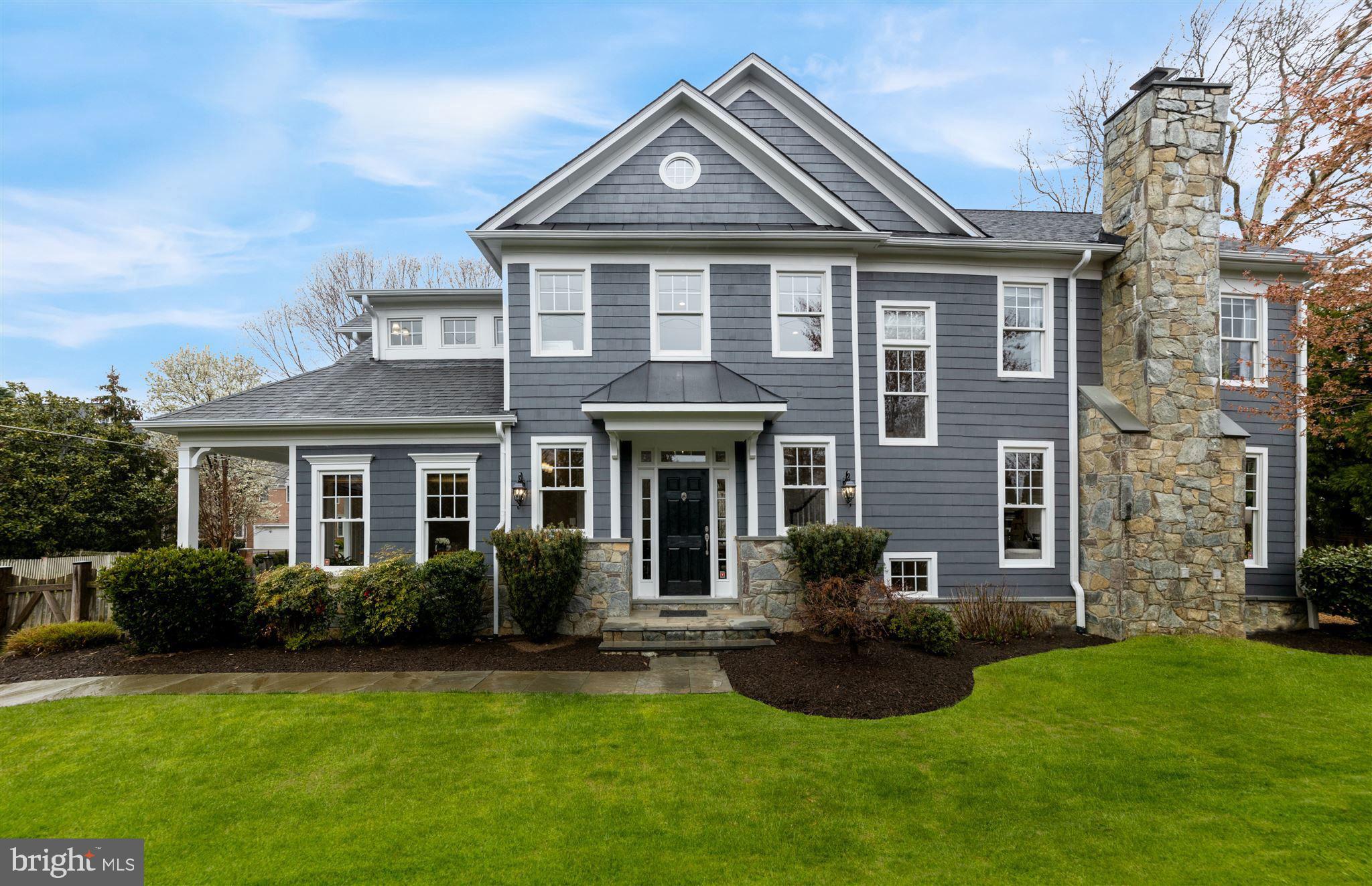 This finely appointed home, built by Buchanan Price in 2006 is situated in the quaint Village of West McLean, featuring 5 bedrooms, 4.5 baths and a 2-car garage, with custom craftsmanship throughout. Hardwood floors are on the main level, with extensive trim and a recently updated gourmet eat-in kitchen (with 2018 Jenn-Air Fridge and 2018 Bosch Dishwasher), and open and light filled morning room that opens to the family room and a private library with covered porch. The three nicely finished and intelligently laid-out levels provide plenty of natural light and a floor plan that is open concept for entertaining yet practical for everyday living. Newly painted interior spaces, a Nest thermostat, updated exterior paint color (2019) and new exterior patio (2019), wine refrigerator in lower level storage add to the modern conveniences. The exterior has been planned with discernment, executed to provide a fully fenced private backyard retreat, within excellent proximity to all the amenities of Downtown McLean, only a few minutes to Tyson's Corner, George Washington Parkway, I-66, the Capital Beltway, and the McLean Metro Station. EXTERIOR FEATURES  Cedar shingle exterior  2-car attached garage with wood doors, automatic openers  Spacious lot with professional landscaping and fully fenced rear yard  Hardwood floors on main level, upper hall and upper staircase  Upgraded pad and carpeting in bedrooms and berber in lower level  Aluminum clad, simulated divided light, Low-E windows  Semi-solid interior doors and custom Emtek oil rubbed bronze hardware. MAIN LEVEL  Wide staircase with white risers and balusters  9  ceilings throughout  Formal living room with heavy, custom trim and abundant natural light  Library complete with double French doors to covered porch  Gracious dining room with crown molding, chair rail and picture molding  Kitchen features a spacious morning room, large center island, custom cabinets, double ovens, top of the line stainless appliances and granite counter-tops with subway tiled backsplash  Family room with custom fireplace with stone work surround and access to fully fenced rear yard with outdoor entertaining space  Formal powder room with pedestal sink. UPPER LEVELS  Luxurious Owner s suite with tray ceiling and spacious walk-in closet/dressing room  Master bath with custom tile, oversized soaking tub, large shower, double vanities and water closet  All secondary bedrooms feature large closets and pre-wiring for ceiling fans  Secondary baths have custom vanities with granite or marble countertops  Laundry room with washer and dryer and sink with storage cabinetry  Oversized linen closet for additional storage. LOWER LEVEL  Finished lower level with gracious recreation room with masonry fireplace, exercise/media room and ample storage  Large guest bedroom with ample closet space and walk-up stairs to exterior  Full bath: tile and granite  9 ft ceilings throughout  Large Utility room with ample storage space. CONSTRUCTION FEATURES  Pre-wired network interface panels for integrating media and communications  Zoned central heating and cooling  75-gallon gas hot water heater