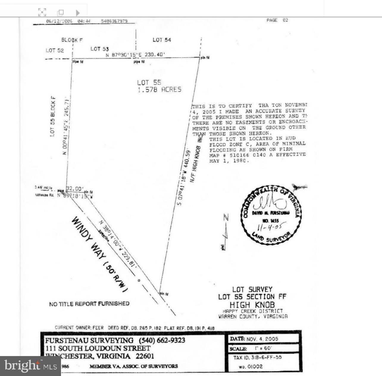 What a great deal. 
Two lots for the price of one.. Over two acres in High Knob.. Great commuter location with easy access to I 66... Gated community... TAX ID 21916 & 21618
A four bedroom septic certification letter is reported to be on file. Buyers are encouraged to contact the local Health Department to verify that the certification remains valid and applicable to the property.
Assessed Value fore both $67,500