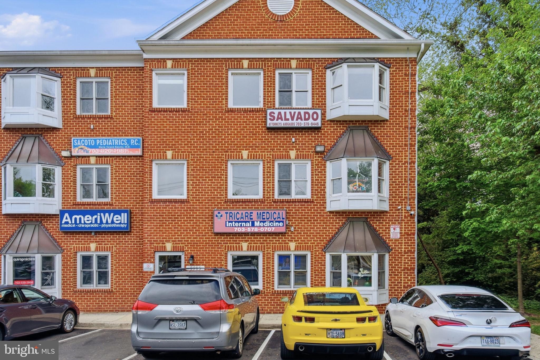 Turnkey office condo at 5985 Columbia Pike #302! This suite features four private offices, a professional reception area, kitchenette, and private restroom. Bright, efficient layout designed for productivity and client comfort, along with elevator access. Excellent location with easy access to major commuter routes, shopping, and dining.
