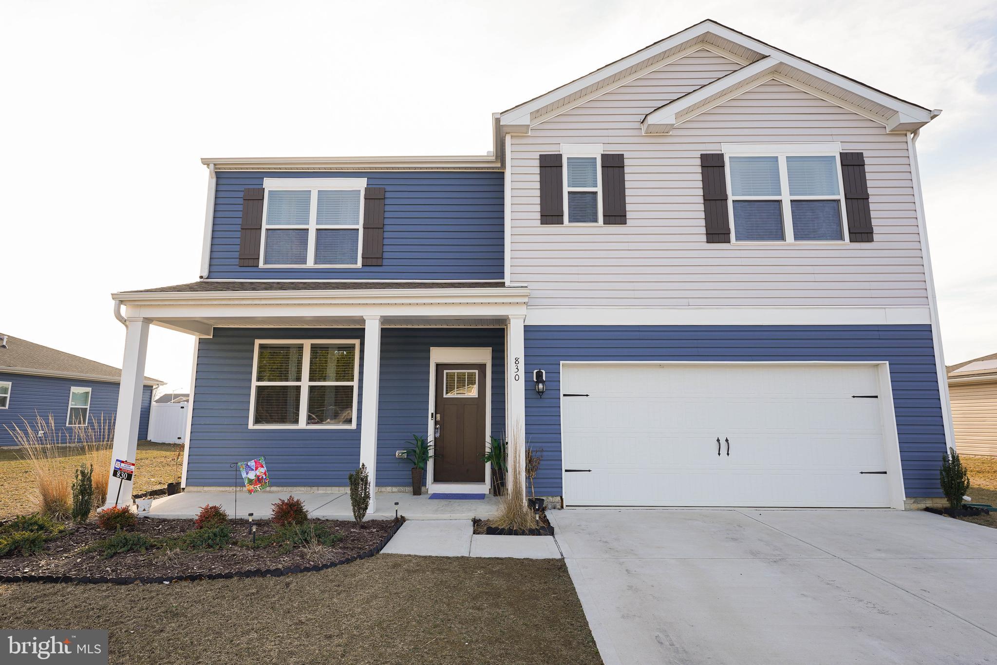 Rare Opportunity! Immaculate 5BR+Den+Loft / 3BA, 2,511sf home on a large lot -- built in 2023 -- shows like new! Welcoming foyer w/two coat closets. In the front of the home, flex room could be used as a home office or a den. Through the foyer, the well-designed kitchen featuring a generous amount of cabinetry and counter space, huge corner pantry, huge island w/breakfast bar. Eat-in dining space opens to the spacious great room. Sizeable secondary bedroom and a full bathroom are located down the hall from the great room. Upstairs, the primary suite boasts an ample bedroom, generous walk-in closet, oversized, luxe en-suite bath - double-sink vanity,  linen closet, water closet, walk-in shower. 3 additional large bedrooms and expansive open loft allow for everyone to have their own space. The second floor also features a roomy secondary bathroom with a double vanity and linen closet, a conveniently located laundry room, and an additional hall linen closet. Flexible floorplan with so many options. Attached 2-car garage is currently used as a home gym, and offers additional storage space. Sizes, taxes approximate.