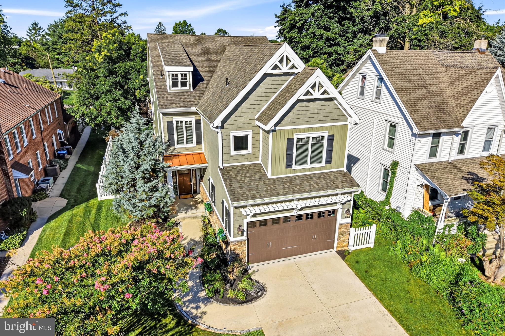 Built in 2016, this exceptional 4-bedroom, 3.5-bath home offers the perfect blend of luxury, convenience, and low-maintenance living in the heart of Berwyn Village. Designed with high-end finishes and 9Ft+ ceilings throughout.  This property is an outstanding alternative to a luxury townhome—without the HOA fees.
Step inside to a spacious foyer which opens to an open staircase leading up or down!   The stunning gourmet kitchen is the centerpiece of the home, featuring gas cooking, floor-to-ceiling cabinetry, an oversized island with seating for six or more, and an open-concept layout that flows seamlessly into the spacious dining and living areas. A cozy gas fireplace anchors the living room, while expansive windows fill the space with natural light and overlook the maintenance-free deck and fully fenced backyard—ideal for entertaining or everyday enjoyment.  Upstairs, the primary bedroom suite offers a large walk in closet and expansive primary bath with double vanity and oversized shower with dual shower heads. There are two more bedrooms that share a hall bathroom with tub and a large laundry room and flex space family room to complete this level of living.  On the top floor is the 4th bedroom with full bath and lots of storage options and bench under a wall of windows. Offer great skyline views. This home also includes an attached two-car garage and an unfinished lower level ready to be customized to fit your needs or simply exceptional storage.  Bonus features are a full house backup generator and a security system with outside camera that can be accessed to the new owner’s phone.
Located within the award-winning Tredyffrin/Easttown School District, consistently recognized as one of Pennsylvania's top public-school systems, this home offers an exceptional opportunity to enjoy one of the Main Line's most sought-after communities. The Village of Berwyn provides a true walkable lifestyle, with neighborhood restaurants, boutiques, parks, coffee shops, the SEPTA Regional Rail station, and everyday conveniences just moments from your front door. Enjoy easy access to major highways, Center City Philadelphia, King of Prussia, and the Philadelphia International Airport, making commuting and travel effortless.
Whether you're looking to simplify your lifestyle without sacrificing space or searching for a move-in-ready home in an unbeatable Main Line location, this property checks every box. Luxury finishes, timeless design, and an unbeatable location.
