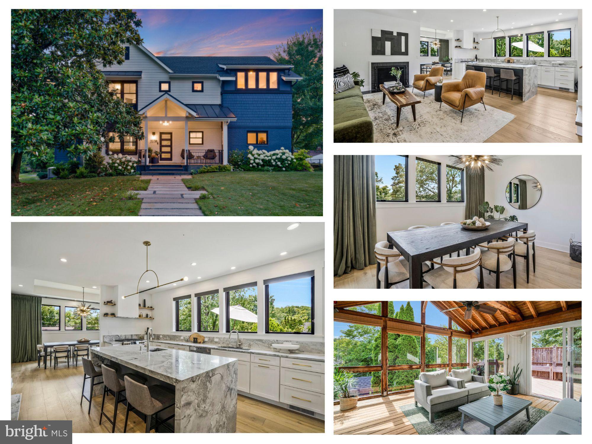 New in 2020!   This High-end  6 Bedroom/5.5 Bath/ 4512 Finished SF Modern Home is luxury living with incredible tree top views and amazing privacy, on a corner of a quiet no-thru street!    From the impressive curb appeal outside with custom stone walkway, and welcoming front porch to the stylish gold, black, and wood features and fixtures throughout, this home is sure to impress!! And you get to live your best life every day with the design and flow of this home, all while zipping in and out easily to all the conveniences close by!