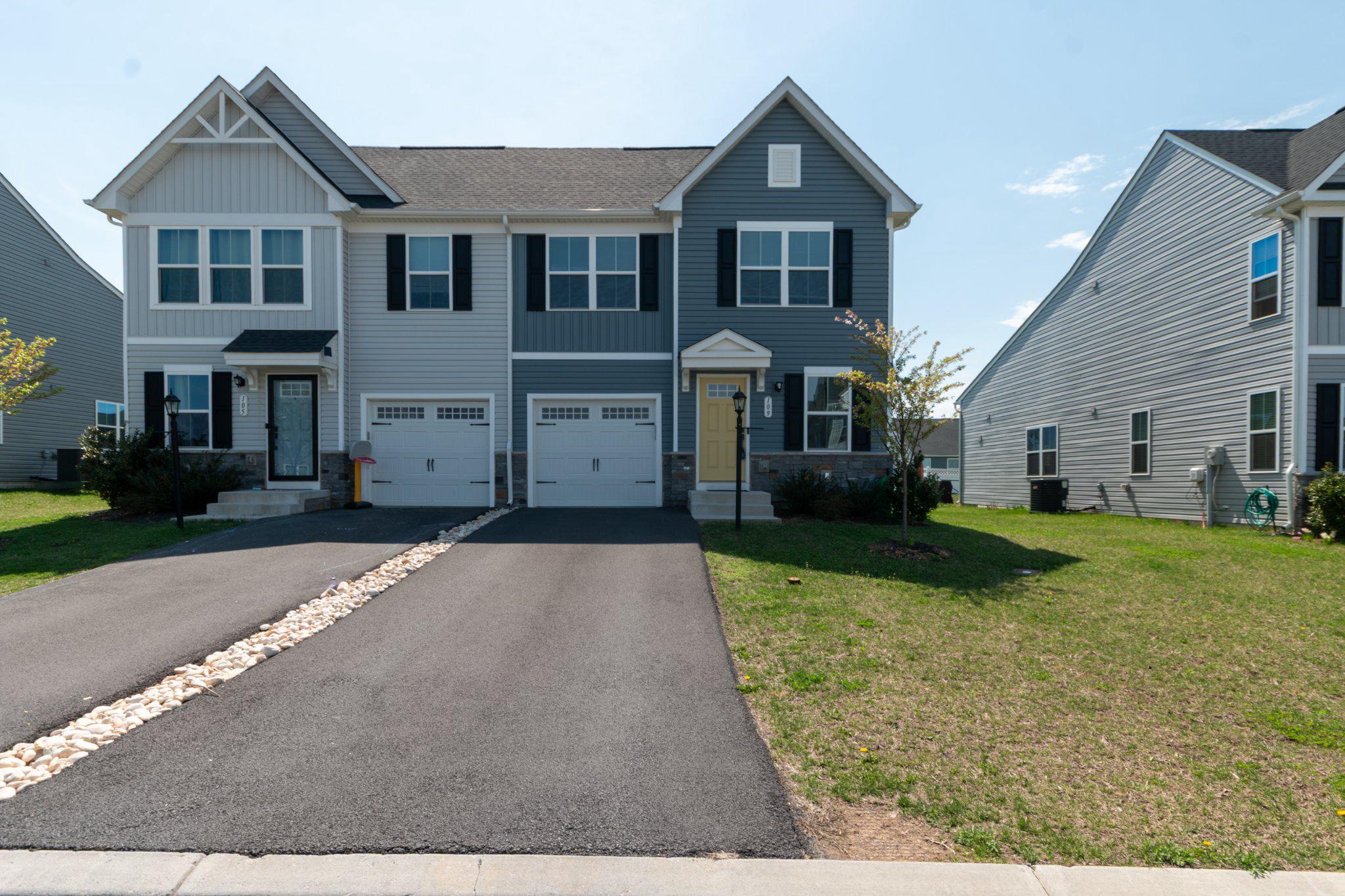 Spacious 4-bedroom, 2.5-bath end-unit townhome in a well-located Martinsburg community!!   Only 4 years old, this home offers two finished levels, an unfinished basement, and a 1 car garage. The main level primary suite features a walk-in closet and private full bath with a walk-in shower for easy one-level living. The kitchen includes stainless steel appliances, ample counter space, and a center island with seating for 3. A main-level washer and dryer add everyday convenience.

Upstairs, you’ll find three additional bedrooms and a full bath, offering flexible space for guests, family, a home office, or hobbies. As an end unit, this home also offers a little extra yard space to enjoy. The level backyard is ready for relaxing, grilling, and spending time outdoors.

Enjoy low-maintenance living along with community amenities that include a dog park, walking trail, and more. Conveniently located near shopping, restaurants, medical facilities, the Veterans Administration, commuter routes, and several nearby colleges and universities, this home offers easy access to everyday needs. With quick access to Route 340, Highway 9, and I-81, commuting is simple and convenient!