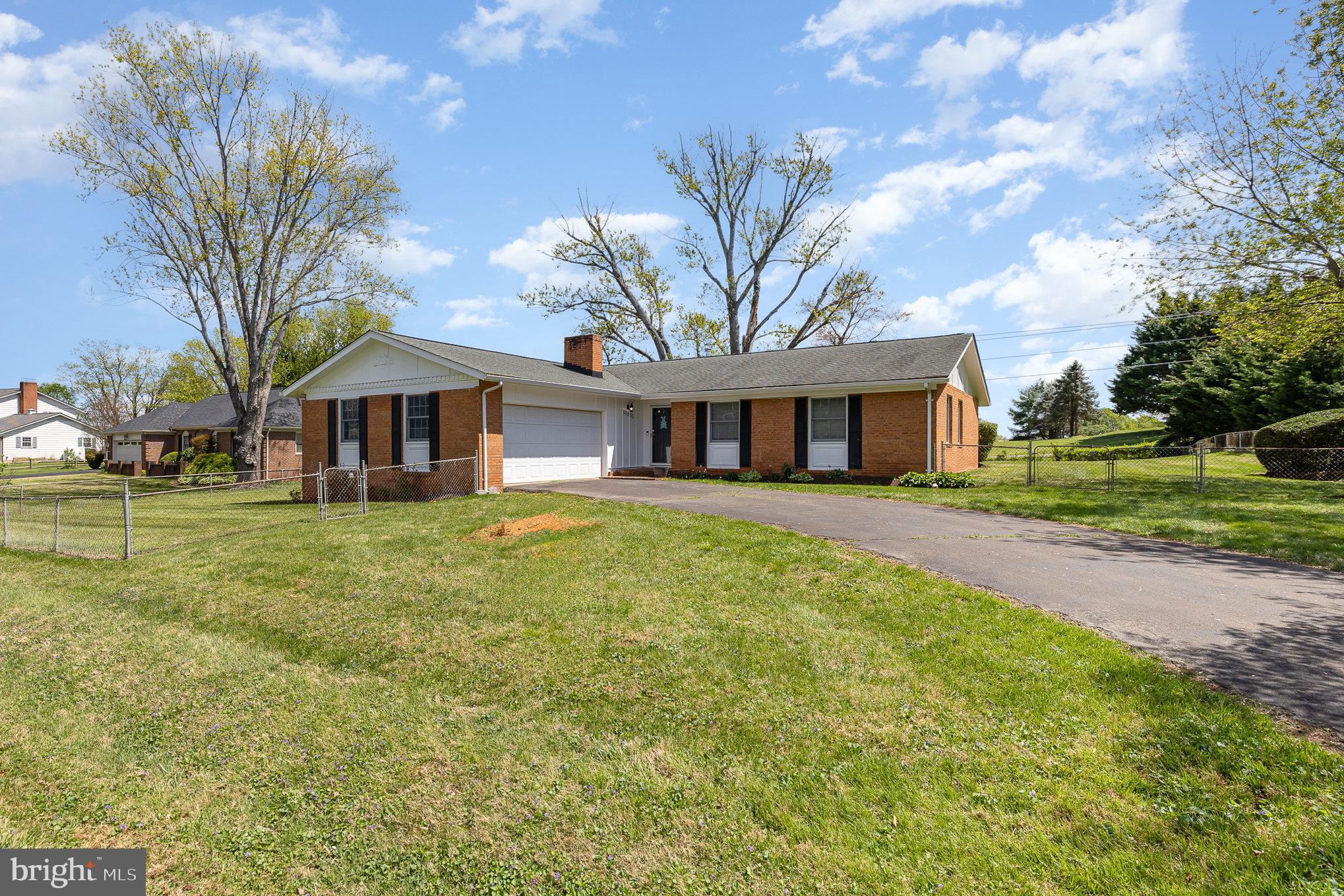 Easy one-level living in this 4BR/2BA brick rambler located in well-established neighborhood*Sited on level 1/2+ acre lot minutes to downtown Culpeper with easy access to major routes and shopping*Welcoming foyer leads to spacious living room and dining area with doors to expansive screened porch overlooking spectacular yard....perfect for relaxing, unwinding and entertaining*Family room with wood-burning fireplace off kitchen with doors to side porch and yard*Ensuite primary bedroom with jazzy, remodeled bathroom with dual vanity and walk-in shower*Nice-sized secondary bedrooms with remodeled hall bathroom*Over-sized two car garage with storage galore*Gleaming hardwood floors throughout*Freshly painted, brand new fridge and wall oven*Plenty of room on lot for expansion and/or bump-out
