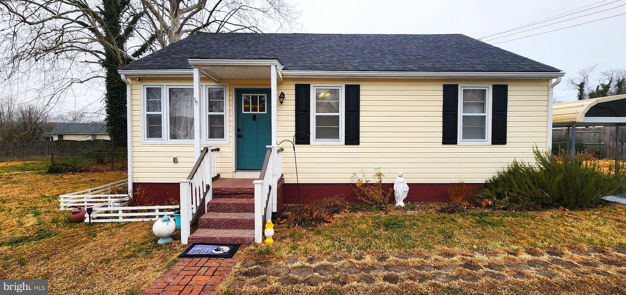 Welcome home! This charming 3-bedroom, 1-bath property is move-in ready and thoughtfully updated. Laminate flooring flows throughout the home, complemented by stylish crown molding. Step outside to a beautiful rear deck overlooking a large backyard—perfect for entertaining, relaxing, or play. The property also features a carport, playhouse, and storage shed. Recent upgrades include new flooring, a remodeled kitchen and bathroom in 2025, a 5-year-old roof, a 6-year-old HVAC system, and a 2-year-old deck. Convenient highway access makes this home as practical as it is inviting.