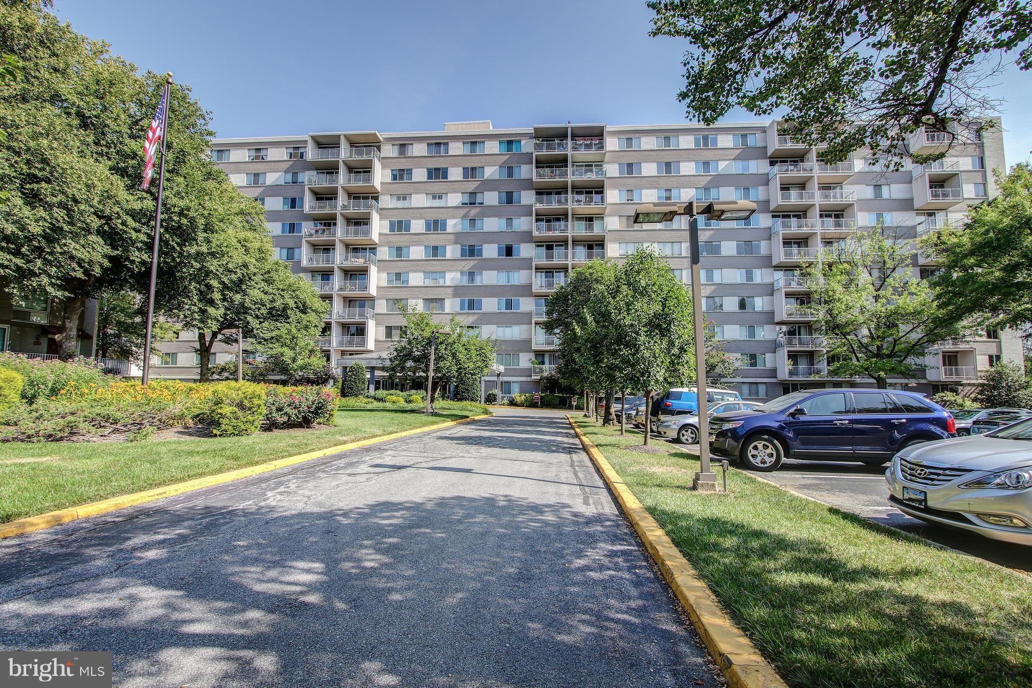 Updated condo on the 5th floor with 2 bedrooms and 1 bath, large windows facing NIH campus north. Secure building 10 min walk to both Medical Center and Bethesda Metro stations, NIH and Walter Reed. Staffed front desk, lovely amenities including pool, social/party room, gym, outdoor swimming pool and bicycle racks.Combined living and dining areas give you a large open space, plus built ins in the dining area.The updated gourmet kitchen includes stainless steel appliances, granite counters, European style cabinets, and a decorative tile backsplash that extends around the perimeter of kitchen. The bathroom features an Americast tub, floor to ceiling tile, Toto one-piece toilet and contemporary style fixtures. Elfa closet organizers in the bedroom and hallway extend your storage space. New windows, air exchange unit and wall-to-wall premium carpet.Washer and dryer are in large laundry rooms on each floor. Whitehall Condominium is FHA approved and has great amenities, plenty of outdoor and garage parking and a variety of social activities from holiday parties to a summer picnic.Downtown Bethesda is a short walk away and has over 150 restaurants and some great shopping. You are close to Suburban Hospital, paved Bethesda Trolley Trail, the Beltway and I-270.School assignments are to Bethesda Elementary, Westland Middle and highly ranked Chevy Chase High School. Condo fee is $922.98 and includes all utilities and community amenities. Property taxes a new owner would pay are $3,353.