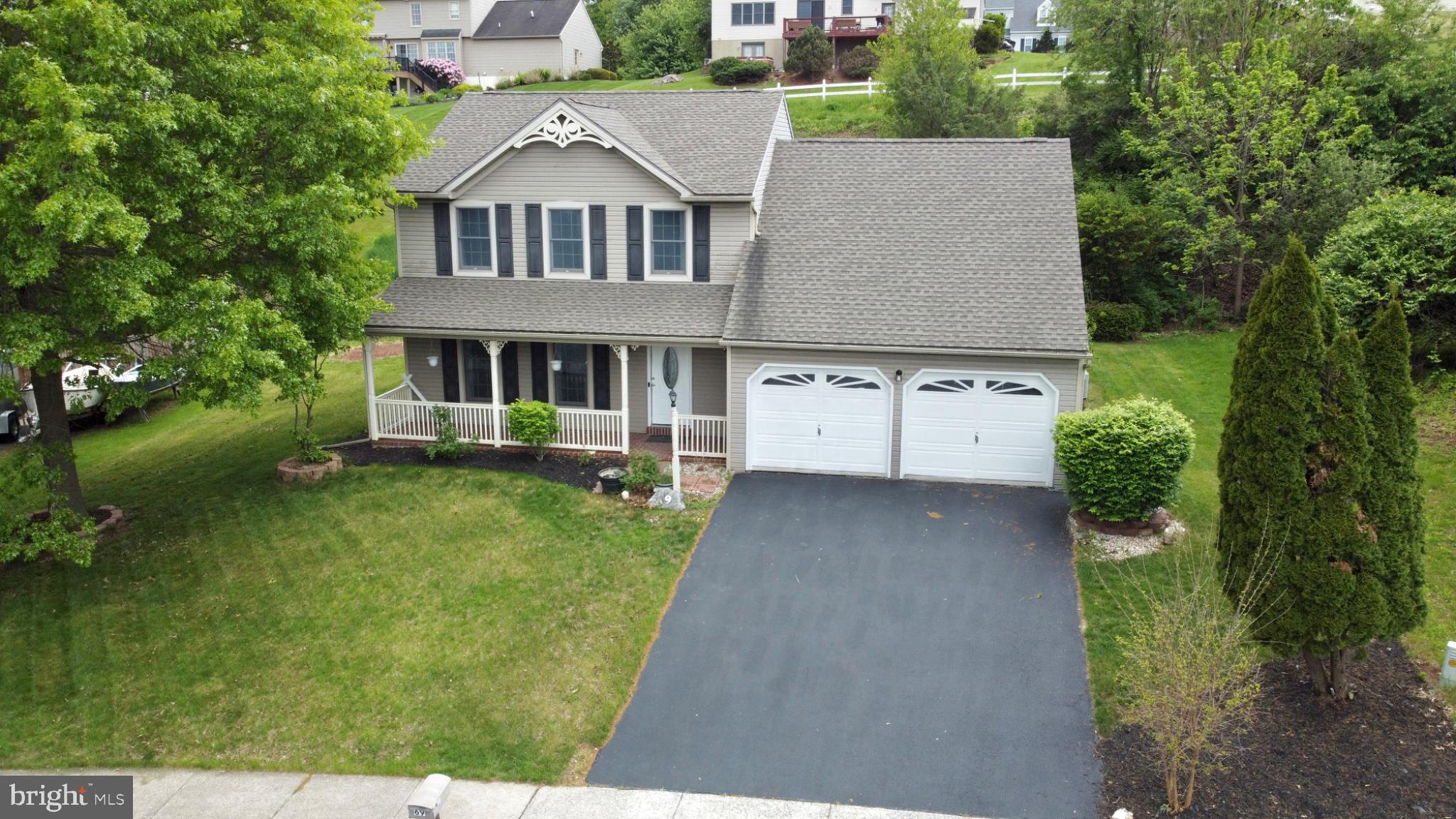 Welcome to Country Squire Estates in the Palmyra Area School District. This well-maintained 4-bedroom, 2.5-bath home offers a comfortable layout with updates already completed for its next owners.

The main level features luxury vinyl plank flooring and a spacious family room with a gas fireplace, creating a warm gathering space that flows into the kitchen. The kitchen is equipped with new energy-efficient appliances and provides easy access to the outdoor patio, making everyday living and entertaining convenient.

Upstairs, new carpeting extends throughout all bedrooms and Upgraded primary bath.

Outside, enjoy a welcoming front porch, a rear patio with awning for outdoor relaxation, and a storage shed for additional space.