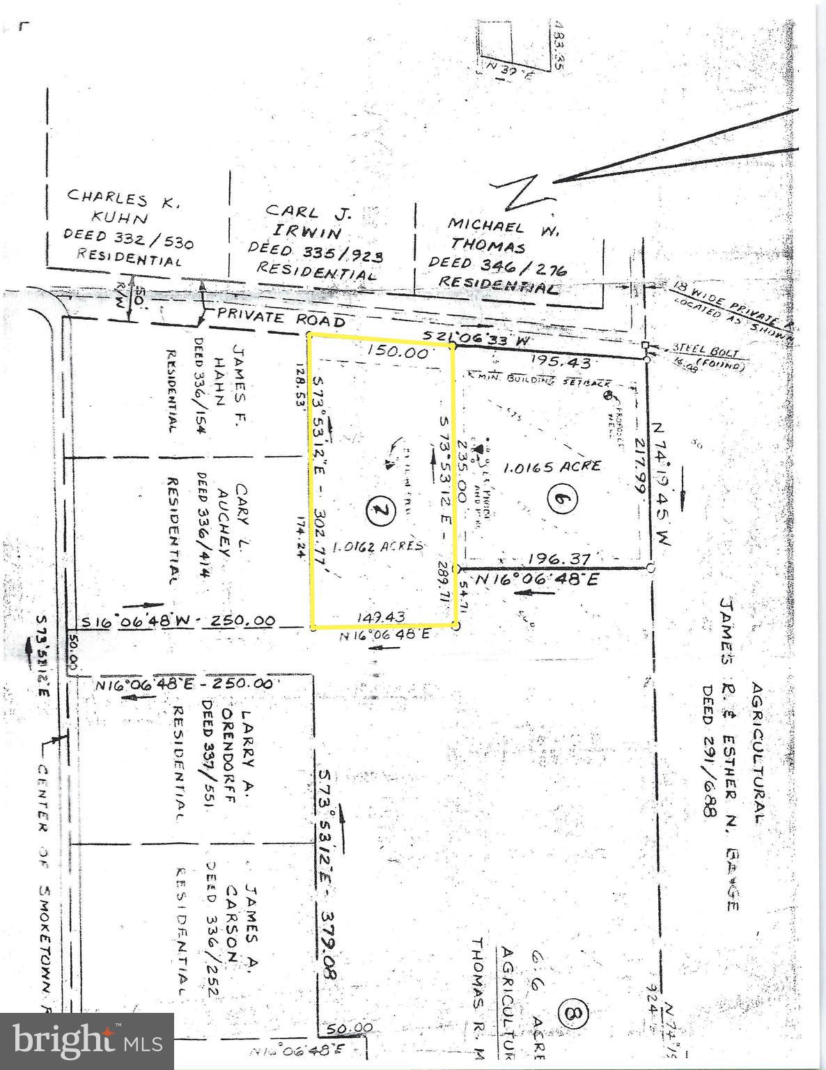 WOODED LOT BACK SMOKETOWN RD. EXTENSION. JUST OVER AN ACRE WITH PLENTY OF OPPORTUNITY. TOWNSHIP HAS APPORVED ACCESS VIA RIGHT-OF-WAY OFF OF SMOKETOWN RD PENDING A MAINTENANCE AGREEMENT.