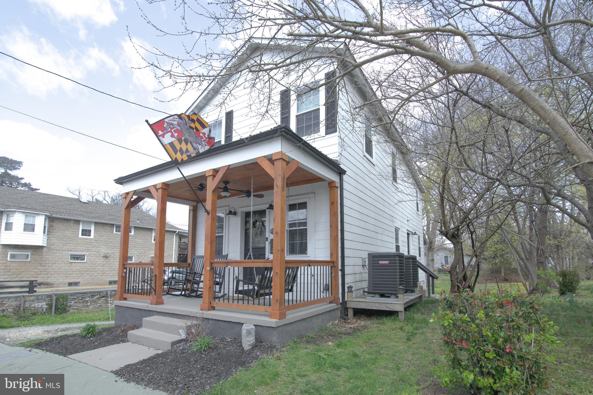 Don't miss out on this great opportunity to own this quaint home located in the heart of the town of North East. This 3 bedroom 3 full bath home has been completely renovated 2 years ago. You will enjoy sitting on the cozy front porch having coffee. As you enter into the home you step into the cozy living room that is very spacious. Travel down the hallway and you will see bedroom number one with an attached full bath ensuite. At the back of the home you will find the kitchen that boasts tile flooring, farm sink, stainless steel appliances, butcher block counter tops with beautiful backsplash. You also have a dining area just off the back of the kitchen. Upstairs you have bedroom number 2 which includes an full bath ensuite, and down the hall is bedroom number 3 which also includes a full bath ensuite. You also get off street parking with this property. The HVAC, roof, windows, water heaters are only 2 years old.