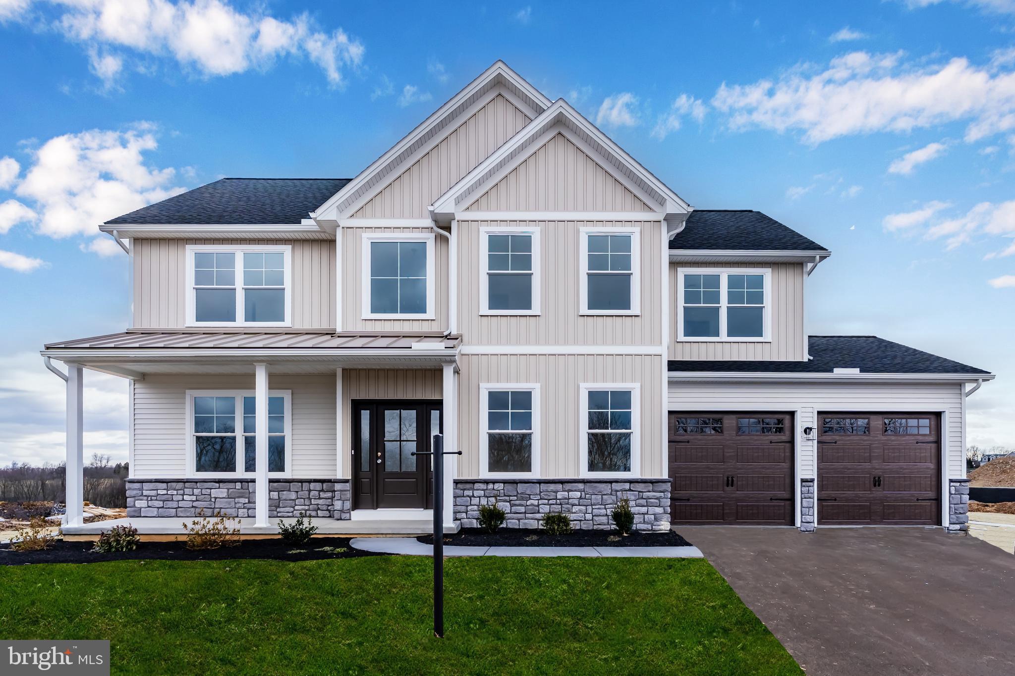 Luxury New Construction | 4 Beds | 2.5 Baths | 2,553 Sq Ft | 10-Year RWC Warranty
Step into style, space, and confidence with this stunning new construction luxury home offering 2,553 square feet of thoughtfully designed living space. A dramatic two-story foyer sets the tone, leading to a bright and open first floor with a family room, living room, study, and dining area, all  with luxury vinyl plank flooring.
The chef-inspired kitchen shines with premium cabinetry, granite countertops, and a butler’s pantry, making entertaining effortless and everyday living elevated.
Upstairs, unwind in the spacious primary suite featuring a soaring cathedral ceiling and a spa-like en suite with a large walk-in tile shower. Three additional bedrooms and upper-level laundry add comfort and convenience. A 2-car garage and the added peace of mind of a 10-year RWC home warranty complete this exceptional opportunity—luxury living with confidence, from day one.
**Driveway will be completed once temperatures increase estimated time frame late winter/early spring