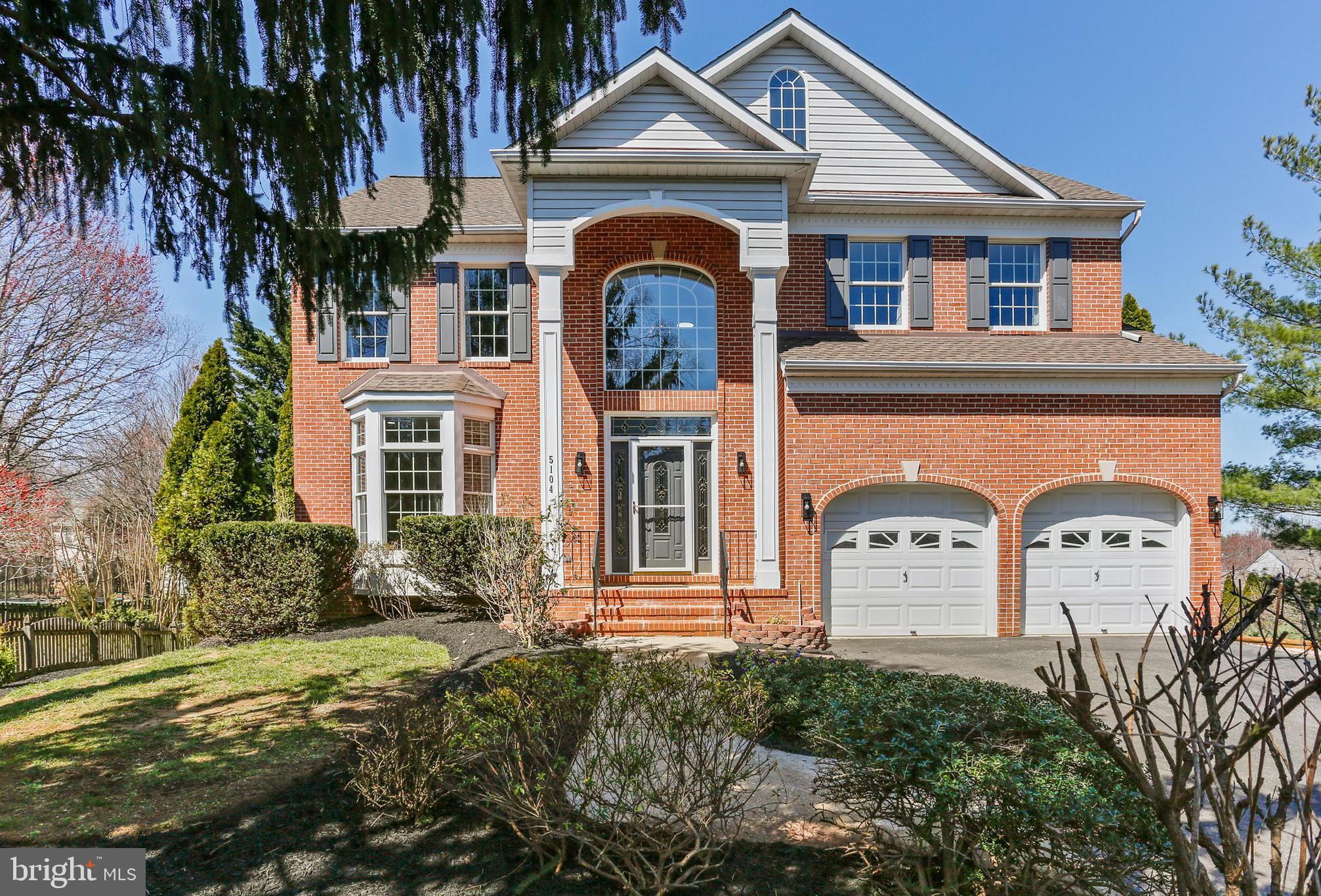 Offers due: Tuesday, 04/01, 5pm. Stunning luxury colonial with brick front, nestled on a beautiful, quiet cul de sac. Meticulously updated, featuring wide plank hard wood floors entire main level, remodeled kitchen with white shaker soft close cabinetry on 3 sides, exotic granite counters, SS appliances including venting out hood fan over gas range, expansive island and breakfast area. A glass slider leads to oversized 2 tier decks for outdoor entertaining in a picturesque setting. Upstairs, spacious primary bedroom suite boasts cathedral ceilings, walk in closet, renovated luxury bathroom with a sizable soaking tub, Palladian windows overlooking open space and trees, separate shower with frameless glass enclosure/doors, and designer tiles. Other 3 bedrooms are also generously sized, with ample closets, ceiling fans/LED lights, and window treatments. A hall bathroom with double sink vanity is also beautifully updated.     
Daylight, walkout basement is fully finished with 5th bedroom, 3rd full bath, multi-functional recreation room and a glass door to the patio under the deck surrounded by flower beds, and awesome backyard, large and flat, ideal for kids to play and family/friends gatherings. Professional landscaping. This gorgeous home is move in ready and better than new. No HOA fees. Convenient location. It is secluded off the scenic and historic Bonnie Branch Rd with just minutes to shopping centers, parks, golf courses, and great schools in Ellicott City, Elkridge, and Columbia. Easy access to 103/100/95/29, Baltimore, D.C. Annapolis, and Rockville.