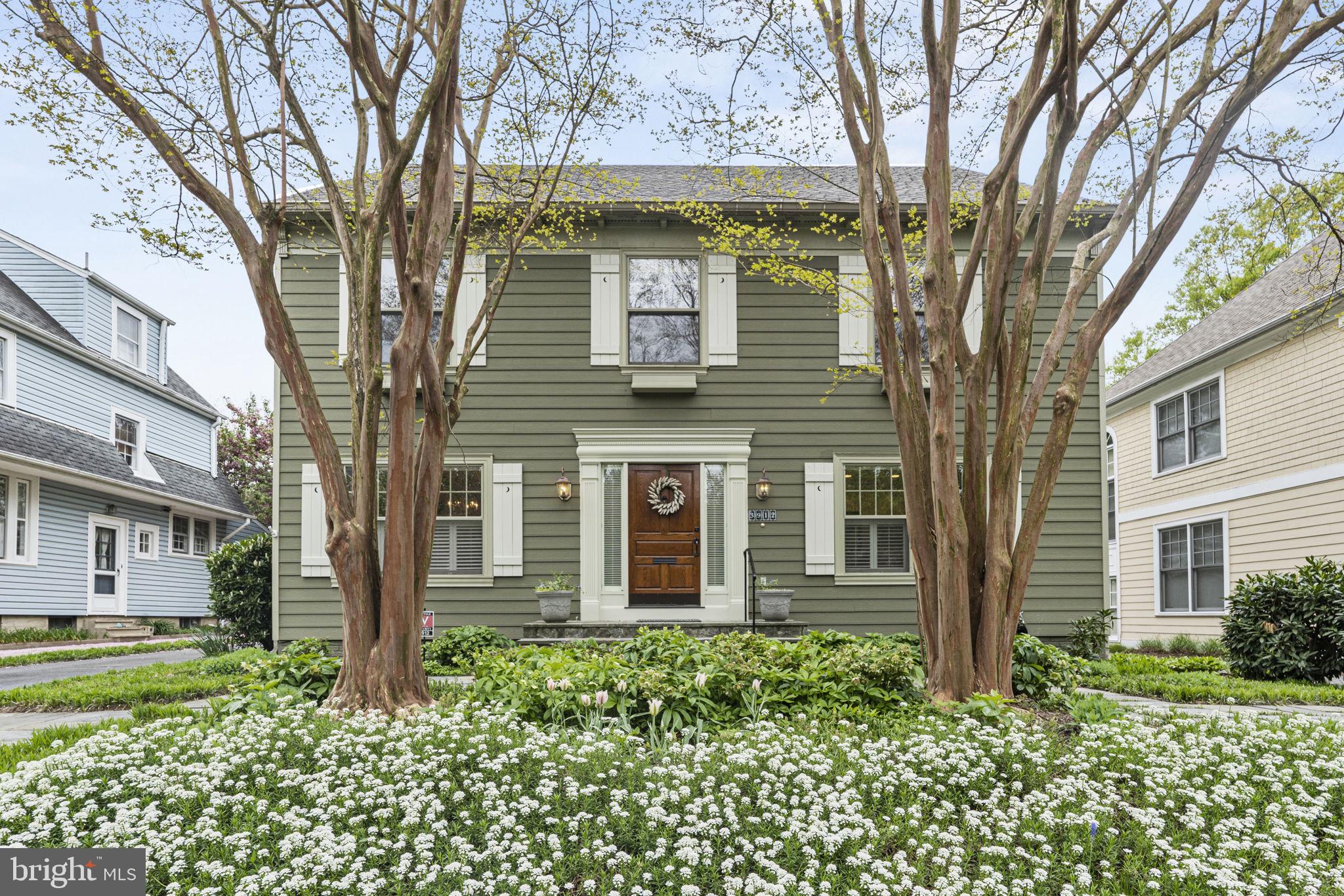 Welcome to timeless elegance and refined living in this exquisite traditional 4-bedroom home nestled in the prestigious Chevy Chase section 4 neighborhood.   Built in 1998, this home offers a very young structure with classic charm.  From the plumbing, electrical and insulation to the larger egress-sized windows, and Hardie plank siding, you can feel confident in the safety of a home that complies with recent building code.  From its stately exterior (roof 2024) to its meticulously crafted interiors, every detail of this residence speaks for unparalleled luxury and comfort.
As you step through the entrance, you are greeted by a graceful foyer adorned with intricate details, setting the tone for the impeccable craftsmanship found throughout the home. A formal sitting room is situated at the front of the house with plantation shutters and built in shelving. The expansive living room boasts beadboard ceilings, large windows, and a cozy fireplace, creating an inviting space ideal for both entertaining guests and relaxing with loved ones.  The gourmet kitchen is a chef's delight, featuring top-of-the-line stainless steel appliances, custom cabinetry, and an island perfect for casual dining or culinary creations. Adjacent to the kitchen, is a formal dining room offers an elegant setting for hosting unforgettable dinner parties, complete with exquisite detailing, planation shutters and space for ample seating.
The upper level holds 4 generously sized bedrooms including a retreat to the primary suite, where luxury knows no bounds. A tranquil sanctuary awaits with a lavish ensuite bathroom featuring a soaking tub, dual vanities, and a walk-in shower. Three additional bedrooms and a large full bathroom provide comfort and privacy for family members and guests alike.
The finished lower level adds to the available living space.  There is an open large room for indoor recreational activities- pool, ping pong, etc.  There is a dedicated private space that could be used for guests, a home office, home gym, too many possibilities.  The lower level is complete with a full bathroom, large laundry room and large storage room.  
Step outside to discover an enchanting outdoor oasis, complete with lush landscaping, a tranquil patio, and a screen porch for enjoying warm summer days and cool evenings under the stars.
Conveniently located near fine dining, shopping, and entertainment, this extraordinary home offers the epitome of luxury living in an unparalleled setting. Don't miss your chance to experience the timeless beauty and sophistication of this remarkable residence.