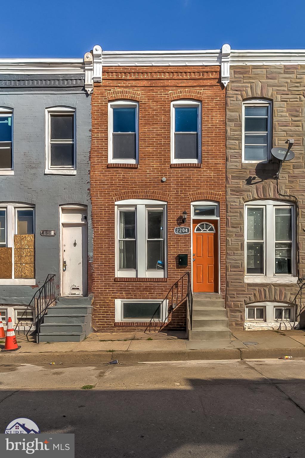 Welcome home to this recently renovated 2 bedroom townhome in East Baltimore. This home features 1 full bathroom, new hardwood floors, vaulted ceilings, granite countertops, stainless steel appliances, updated light fixtures, new ceiling fans, recessed lighting, spacious bedrooms, new carpet, exposed brick throughout, newer windows, a clean unfinished basement, a fenced-in patio and more! Located within close proximity to both Johns Hopkins Hospital North. and Collington Square Park, with easy access to major traffic and E Chase St.