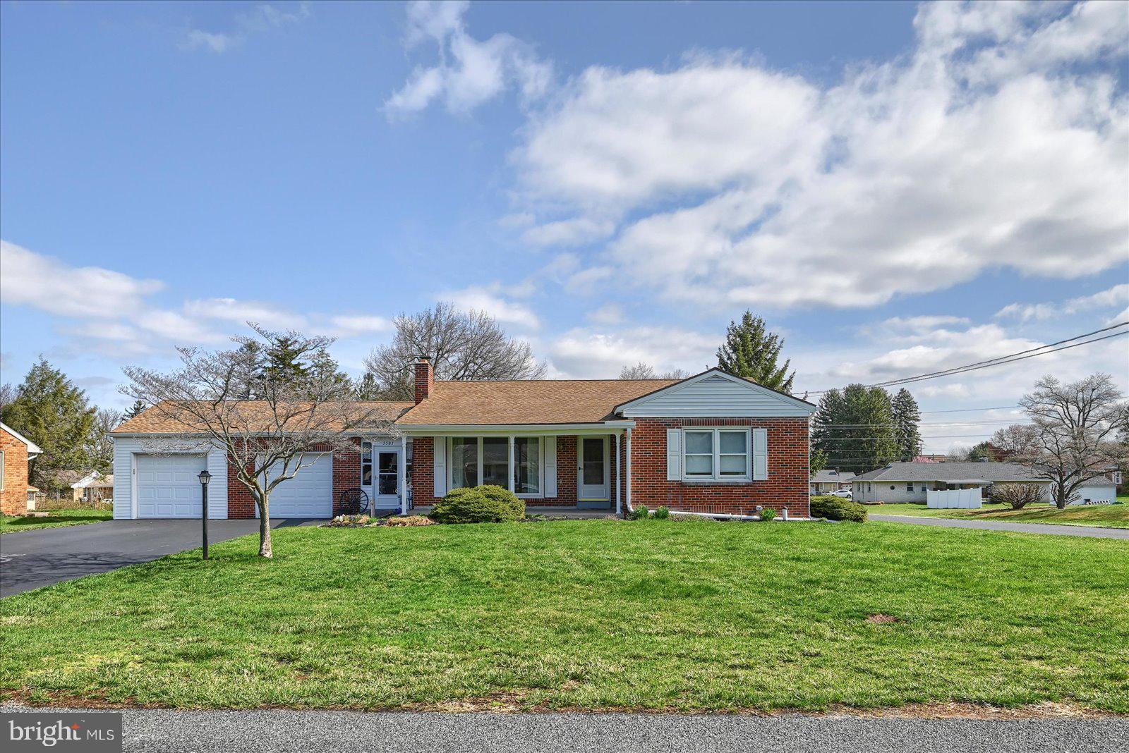 Nestled just outside of Dover Borough this charming 2-bedroom, 1.5-bath rancher, situated on a level 1/3 of an acre lot featuring an updated kitchen, updated windows, hardwoods under carpet, newer HVAC, newer water heater, newer roof and a spacious layout on the main floor, huge living room with a gas fireplace and a full basement with a 1/2 bath. The attached two-car garage and oversized driveway provide ample parking and convenience. Enjoy the expansive yard with paver patio and a huge shed, perfect for outdoor activities, gardening, or simply relaxing. Whether you're looking for a cozy retreat or a home with room to grow, this property is a fantastic opportunity!