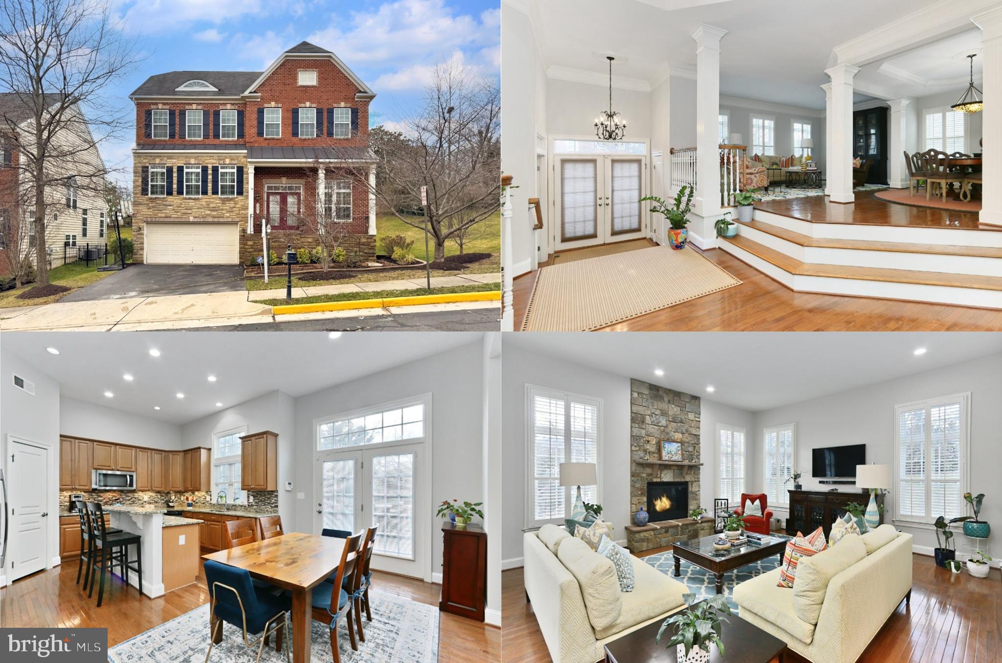 Nestled in the sought-after Wilton Hill community, this exquisite 5 bedroom, 4.5 bath colonial delivers plenty of interior space and a coveted premium lot next to beautiful open space providing lovely views and privacy. The beauty begins outside with a stately brick and stone façade, 2-car garage, front porch entry, expert landscaping, composite sundeck, and a tranquil backyard. Upgrades abound inside with an open floor plan, high ceilings, rich hardwood floors, custom moldings, decorative columns designer lighting, custom built-ins, plantation shutters, and an abundance of windows. A gourmet kitchen, luxurious owner’s suite, fully finished lower, and fresh neutral designer paint create instant appeal, just step inside, and fall in love! ****** A grand 2-story foyer with shimmering chandelier welcomes you home and ushers you up past decorative columns into the living room where triple windows flood the space with sunlight and illuminate rich hardwood floors, crisp crown molding, and soft neutral paint. The adjoining dining room echoes these design details and is accented by chair rail and a contemporary glass-shaded chandelier with ceiling medallion lending a refined elegance. The gourmet kitchen stirs the senses with gleaming granite countertops, an abundance of upgraded 42” cabinetry, custom tile backsplashes, and quality stainless steel appliances including double wall ovens, French door refrigerator, and a gas cooktop. A center island and a tiered peninsula counter provide additional working surfaces and bar seating, as shining hardwoods spill into the breakfast area. Here, a glass French door grants access to a composite sundeck descending to a lush backyard dotted with trees—your own peaceful outdoor oasis. Back inside, the inviting family room with walls of windows beckons you to relax in front of a floor to ceiling stone fireplace serving as the focal point of the room. A spacious library with a soaring ceiling and a powder room with a pedestal sink complement the main level. ****** Ascend the staircase to the landing overlook and onward to a light-filled owner’s bedroom retreat boasting plush carpeting, a deep tray ceiling, sitting area, and walk-in closets with custom organizers. Pamper yourself in the luxurious en suite bath featuring dual granite topped vanities, a sumptuous soaking tub, and an over-sized frameless glass shower—all enhanced by spa-toned tile with decorative inlay. Down the hall a sunny junior suite enjoys a private bath, 2 additional bright bedrooms share a beautifully appointed hall bath with a granite topped dual sink vanity, and a laundry room with cabinets on this level adds convenience. ****** The meticulously remodeled walk-up lower level with wall-to-wall carpet and custom lighting offers an expansive recreation room with a custom built-in TV cabinet and a beautifully designed wet bar area, sure to be a popular destination for family and friends. A 5th bedroom with built-in bookcases provides versatile space, while an additional full bath and loads of storage space complete the comfort and luxury of this wonderful home. ****** All this can be found in a fabulous location just minutes from I-95 and I495, Telegraph Road, and the Metro. Plenty of shopping, dining, and entertainment choices are available in every direction or you can explore the dozens of parks sprinkled across the area—there’s something here for everyone. For an exceptional home built with high-end finishing touches and distinguished charm, you’ve found it!