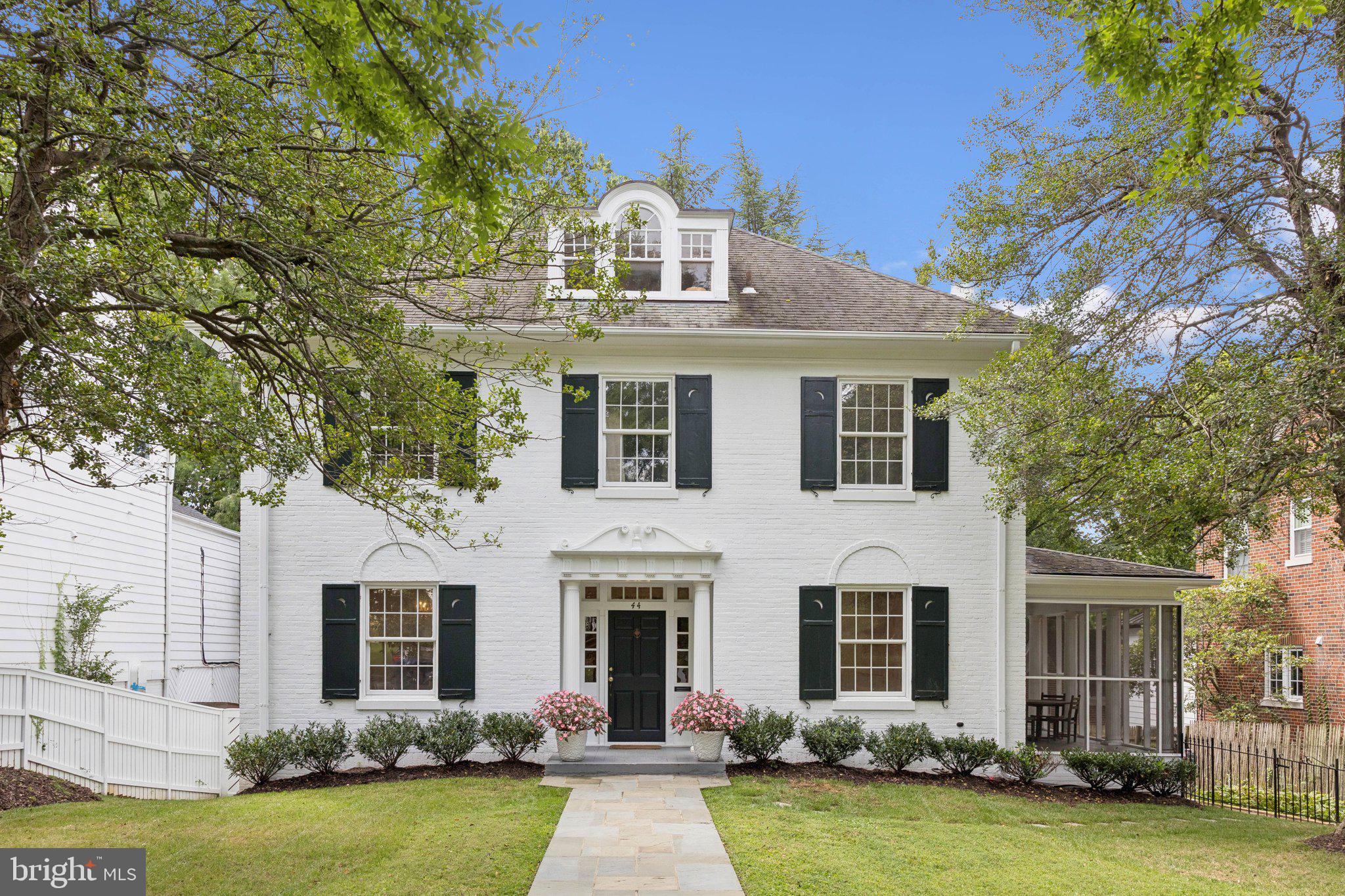 **Price Newly Reduced**
  
Nestled in the sought after neighborhood of Chevy Chase Village West, 44 Grafton Street offers timeless elegance with modern luxury.  This contemporary Center Hall Colonial offers an expansive, 4,601 square feet of refined living space, featuring seven spacious bedrooms and six and a half well appointed bathrooms. The home's sophisticated design is complemented by modern conveniences such as advanced air conditioning, a charming fireplace, and a versatile finished basement. Set on a generous 8,125 square foot lot, this residence provides outdoor space perfect for dining alfresco, leisure and entertainment.  Equipped with a two car garage off of the rear drive, this property effortlessly combines classic allure with contemporary comforts, offering a splendid living experience in greater DC's most highly desired enclave.