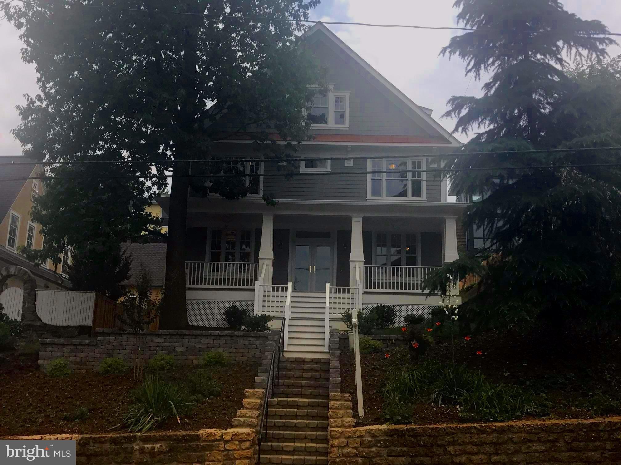 Brand new! Walk to Metro & Old Town! Approx 5,000 sq ft of living space on 4 floors. 5+ BRs, 4 1/2 baths Open floor plan w/ gourmet Kitchen, Subzero/Wolf appliances.  Great room w/ coffered ceiling, sep Dining room & library. Master BR w/  huge balcony, marble bath. 2 add'l BR on 2nd, BR & bath on 3rd floor. Gorgeous trimwork thruout, 3 fp's. Huge Rec room, Office, BR on lower level. 1 car garage.