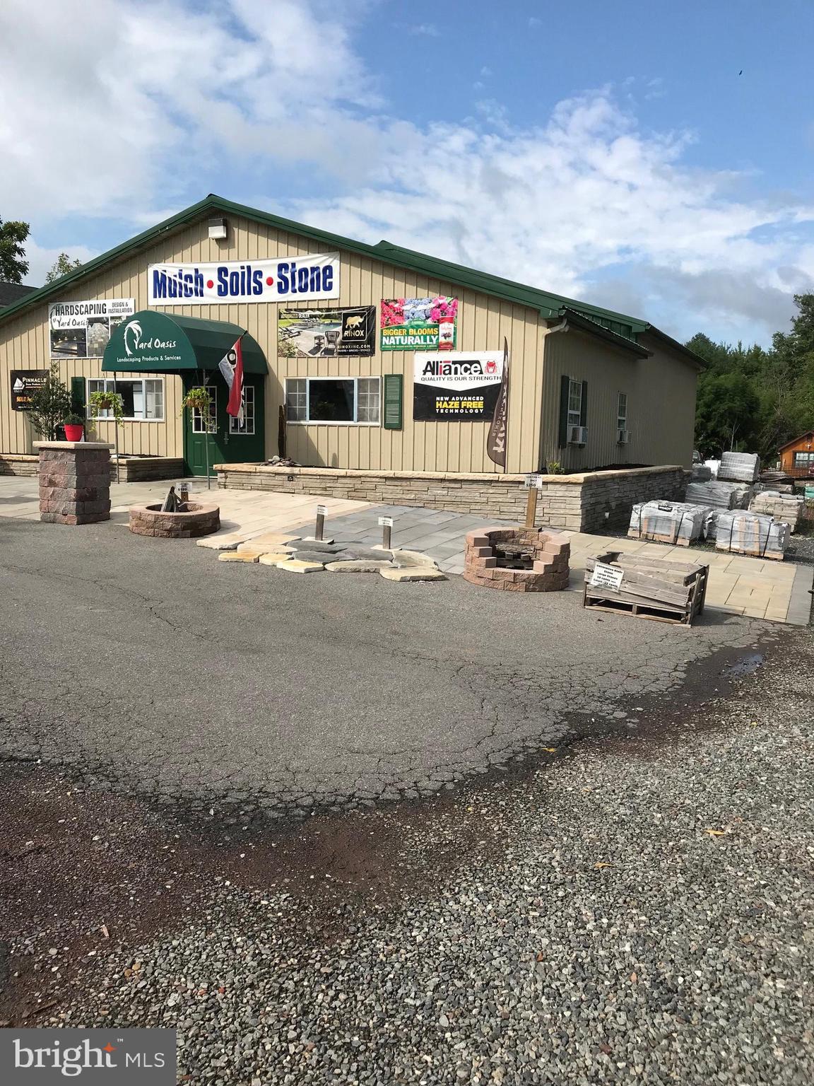 Plenty of options for this zoned commercial property of 12.04 acres. Contains 4 buildings of varying dimensions. Two used as stores measuring 22' x 20' and 26' x 44'. A workshop measuring 31' x 44'. Then in the back a large 40' x 61' metal building.  Entrances located on both W. Zion Hill Road and N. West End Boulevard. Great location with an average of 32,000 cars passing daily on Route 309. Property only for sale, not business.