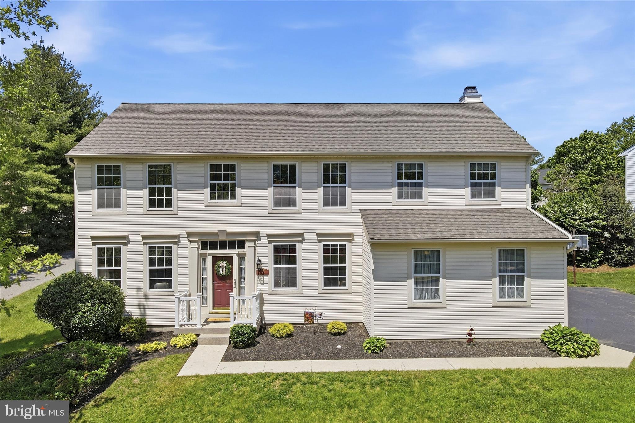 Welcome to 713 Iris Lane, nestled in the highly desirable Old Mill Pointe neighborhood within the award-winning Rose Tree Media School District. Lovingly maintained by its original owner, this beautiful 4-bedroom, 2.5-bath Colonial offers timeless style, spacious living, and an unbeatable location. Step into the sun-drenched foyer, where natural light creates a warm and inviting first impression. Just off the entry, French doors open to a private home office the perfect space for working remotely, studying, or quiet retreat. Across the foyer, the cozy living room flows seamlessly into the spacious dining room, enhanced by an additional side window that fills the space with natural light. The heart of the home is the beautifully appointed kitchen, featuring granite countertops, a center island, desk/coffee bar area, and a large window above the sink overlooking the backyard. The breakfast room has a convenient slider to the back deck. Adjacent to the kitchen, the expansive family room offers the ideal gathering space with a gas fireplace creating warmth and charm. A convenient powder room and oversized coat closet completes the main level. Upstairs, the spacious primary suite serves as a relaxing retreat with two walk-in closets and a en-suite bath featuring a double vanity, soaking tub, and stall shower. Three additional generously sized bedrooms share a well-appointed hall bathroom with tub/shower combination. A large second-floor laundry room and hall linen closet add everyday convenience. The unfinished basement provides endless possibilities with abundant storage space and a rough-in for a future bathroom ready to be transformed into additional living space. 2 Car attached garage. NEW ROOF 2022.  Ideally located just a short stroll to the neighborhood playground and within minutes of the charming shops, dining, and community events of Media Borough. Enjoy nearby outdoor destinations including Ridley Creek State Park, Tyler Arboretum, Linvilla Orchards, and walking access to the Chester Creek Trail. Commuters will appreciate easy access to Routes 352, 1, and 476, as well as the nearby Media-Wawa train station. Conveniently located near Philadelphia International Airport, Center City Philadelphia, and the Philadelphia sports complexes, this home perfectly blends suburban tranquility with city accessibility. Experience the very best of suburban living in an exceptional community and location. Don’t miss the opportunity to make 713 Iris Lane. Home is where your story begins!