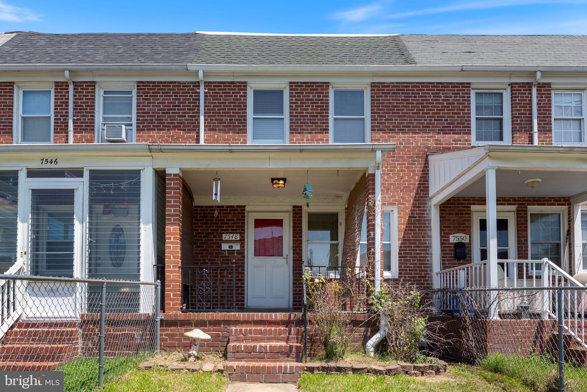 Charming and affordable opportunity in a convenient Dundalk location! This classic brick townhome offers a functional layout with comfortable living and dining spaces, making it a great option for a first-time buyer, downsizer, or investor.

Enjoy easy access to nearby shopping, dining, parks, and major commuter routes—everything you need is just minutes away. 

The property also features an adorable front porch, a covered back deck and a large shed, offering excellent storage or workspace potential. A great bonus for a home at this price point.

With solid bones and room to personalize, this home is perfect for someone looking to build equity over time or add to their investment portfolio. Buy a whole house for less than it would cost you to rent!!
