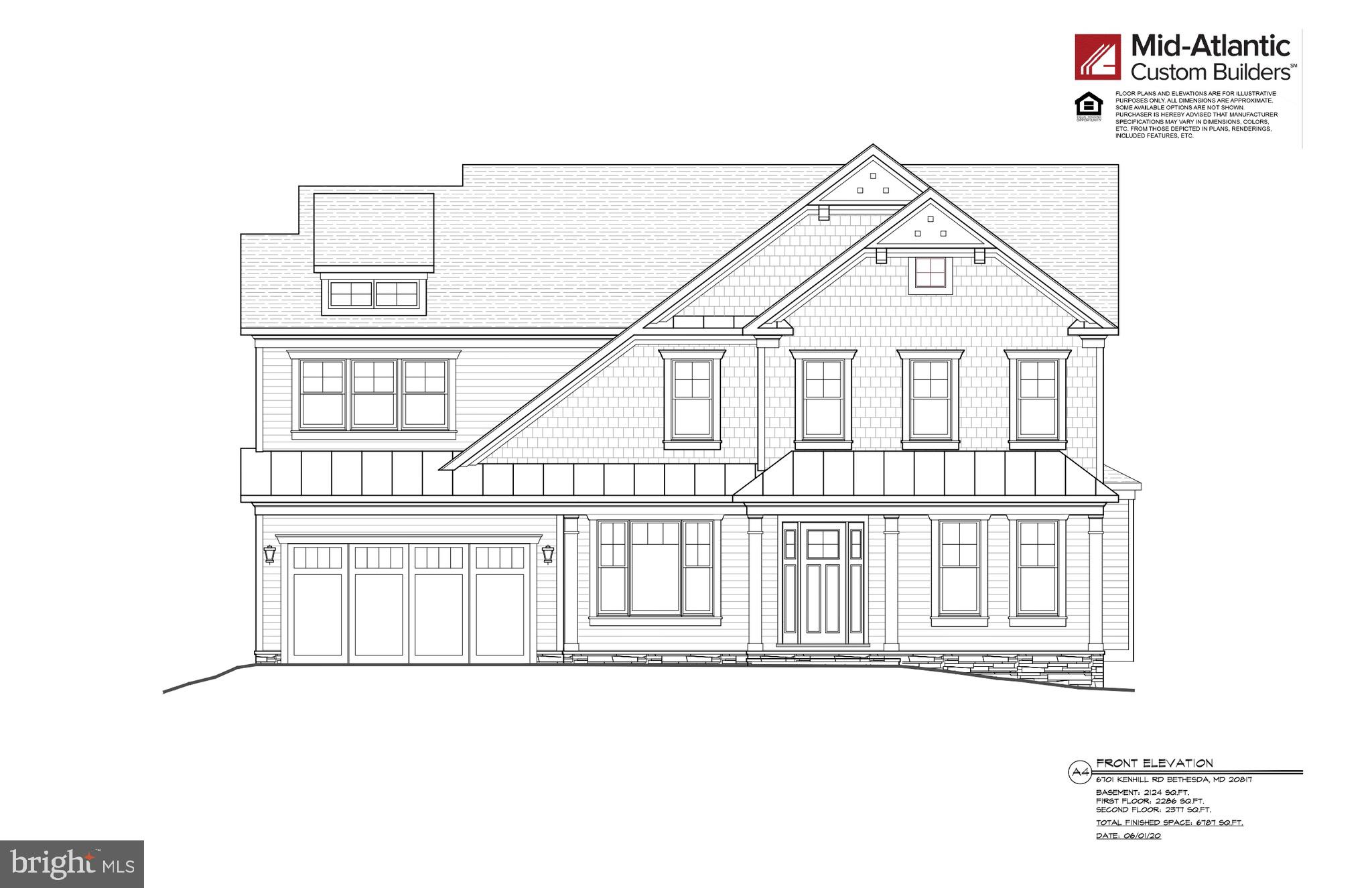 98% Completed!! Another masterpiece built by award winning builder, Mid-Atlantic Custom Builders. Three finished levels boasting 5 Bedrooms, 6 Full and 2 Half Bathrooms, and over 6,700 finished square feet. Large Family Room with fireplace, private Dining Room and oversize gourmet Kitchen with all stainless steel appliances, Living Room, Office with the option to be a Bedroom. Master Suite with his & her s walk-in closets and private terrace, luxurious Spa Bath with separate shower and soaking tub. Additional 3 Bedrooms and 3 Bathrooms, Homework/Study Room and Laundry Room in the upper level. Large lower level with Recreation Room, Exercise Room, 5th Bedroom and 1 Full and 1 Half Bath. 2 car garage and a screened-in porch and deck in the backyard. This gorgeous brand new home features all the details and Green features you have come to expect from a finely crafted Mid-Atlantic Home! In Walt Whitman High School District!