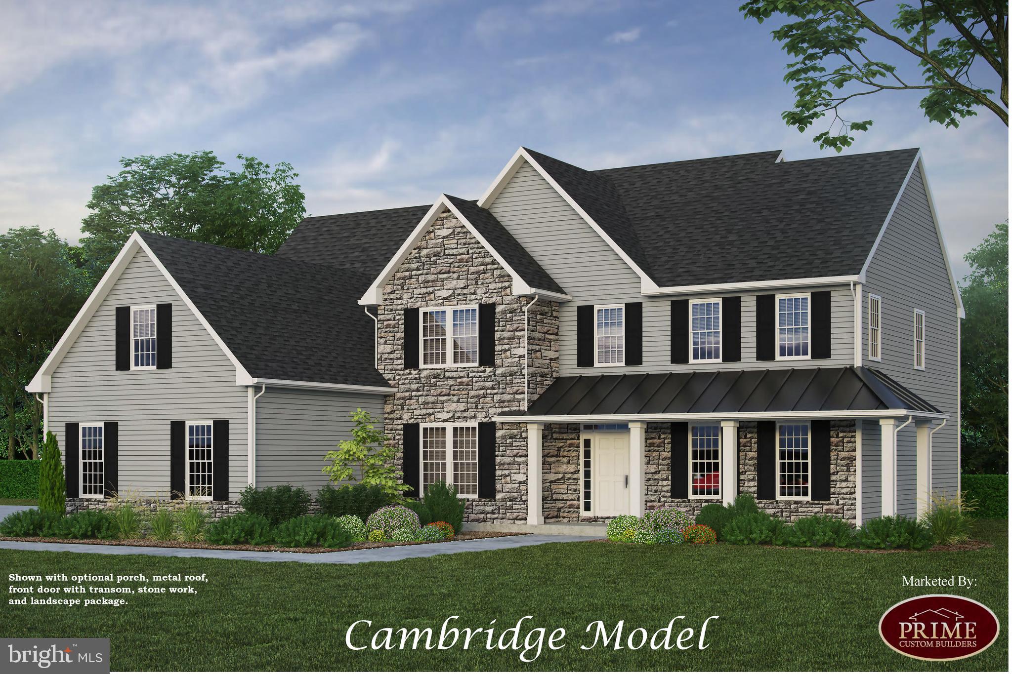 TO BE BUILT on Home Site 1 - Prime Custom Builders, LLC, presents their Cambridge Model showcasing the quality and design of the builder while allowing the new homeowner the opportunity to customize and make it their own. Featuring a spacious and flowing floor plan, the Cambridge will welcome your guests in the two-story foyer flanked by a private study and a formal living room captivated by a sweeping staircase. Columns detail the dining room entrance as you move from here into the kitchen. Form meets function in the gourmet kitchen with the large center island, a walk-in pantry, and adjoining breakfast room with sliders to the backyard. Next, the great room highlights a volume ceiling which is made cozy by the glow from the gas fireplace. Completing this level is a laundry room, mudroom, and powder room. Upstairs, a private oasis is found beyond the double doors to the primary suite featuring a private sitting room, two walk-in closets, and a luxurious bathroom with soaking tub. Down the hall, two bedrooms share a full bath while another bedroom enjoys the comfort of its own en suite. A versatile loft overlooks the great room. Rounding out this floor plan is a full, unfinished basement, awaiting your future plans or choose to finish it with the builder before you move in. This floor plan includes a two-car garage, but a third bay is optional. Curly Hill Rd is a quick ten-minute drive to downtown Doylestown, Lake Galena, or the Delaware River and is an easy drive to shopping and dining.