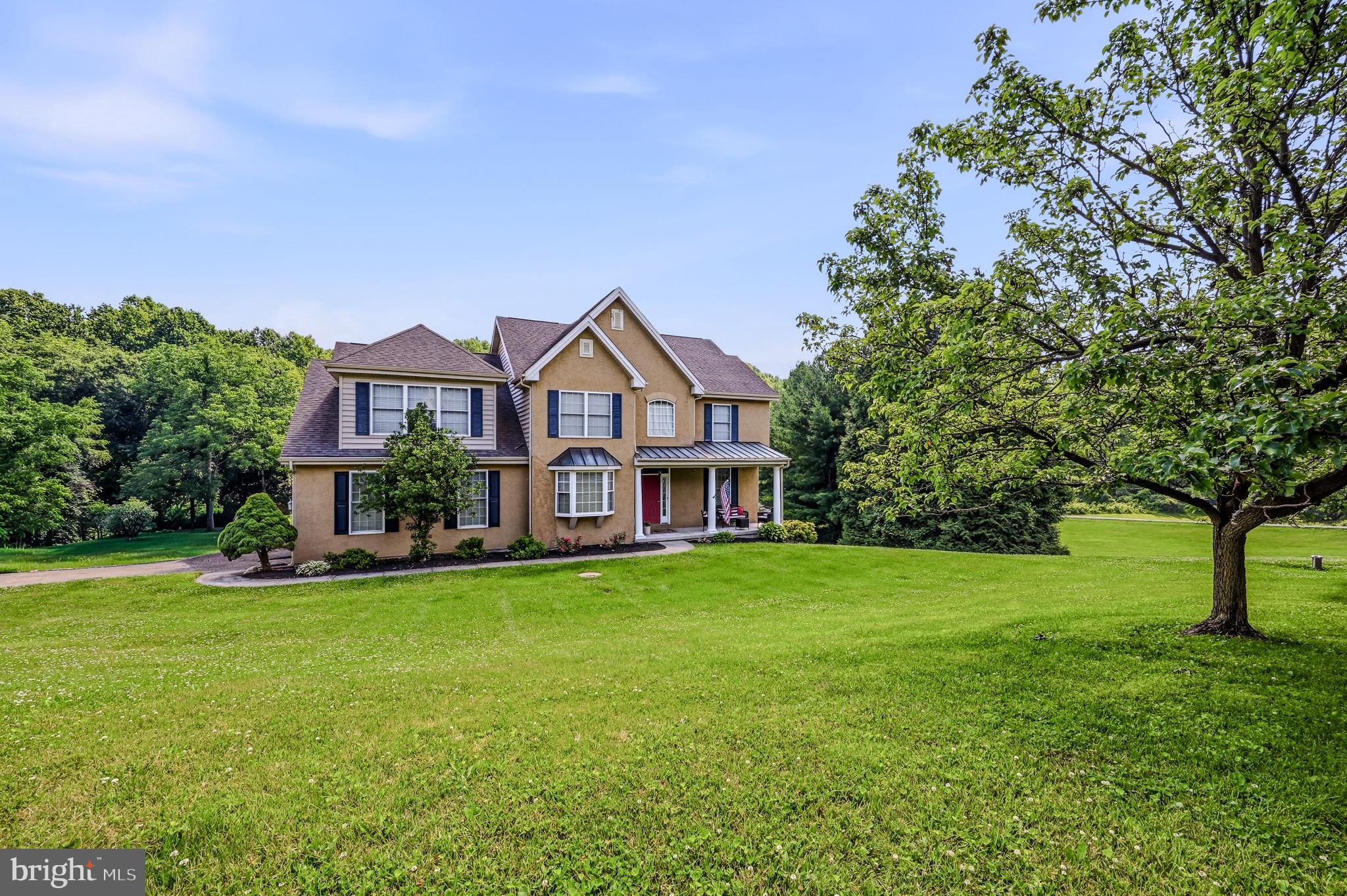 Set on a 1.2-acre homesite in Ashley Estates, this spacious Colonial offers over 3,200 square feet of thoughtfully designed living space, providing the room, flexibility, and outdoor space that today's buyers are looking for. From the inviting front porch to the expansive backyard, every space has been designed to feel welcoming and functional for everyday living.  Inside, natural light fills the home, highlighting the open layout and generous room sizes. The impressive two-story family room with a fireplace creates the perfect gathering space, while the formal living and dining rooms provide flexibility for entertainment, celebrations, or a home office. The spacious kitchen features abundant cabinetry, generous counter space, and a bright breakfast area overlooking the backyard, making it the heart of the home. A main-level laundry room, half-bath and attached side-entry two-car garage add everyday convenience.  Upstairs, the spacious primary suite offers a relaxing retreat with a walk-in closet and an en suite bath featuring a soaking tub, separate shower, and dual vanity. The additional bedrooms are generously sized, offering flexibility for guests, hobbies, or remote work.  The second floor also features a generous flex area that adds valuable living space and can easily accommodate a home office, media room, playroom, fitness area, or cozy lounge. A full basement provides exceptional storage and outstanding potential for future finished living space, allowing the next owner to customize the home to fit their needs.  Step outside to enjoy the oversized deck and expansive yard with plenty of room for outdoor dining, gardening, recreation, or simply relax while enjoying the peaceful surroundings.  Ashley Estates is ideally located within the Avon Grove School District and close to many day-to-day conveniences.  Longwood Gardens, White Clay Creek Preserve, several local wineries, golf courses, and parks are all within easy reach, offering plenty of opportunities to enjoy the area's natural beauty and recreation.  Be sure to view the virtual tour and book your showing today!