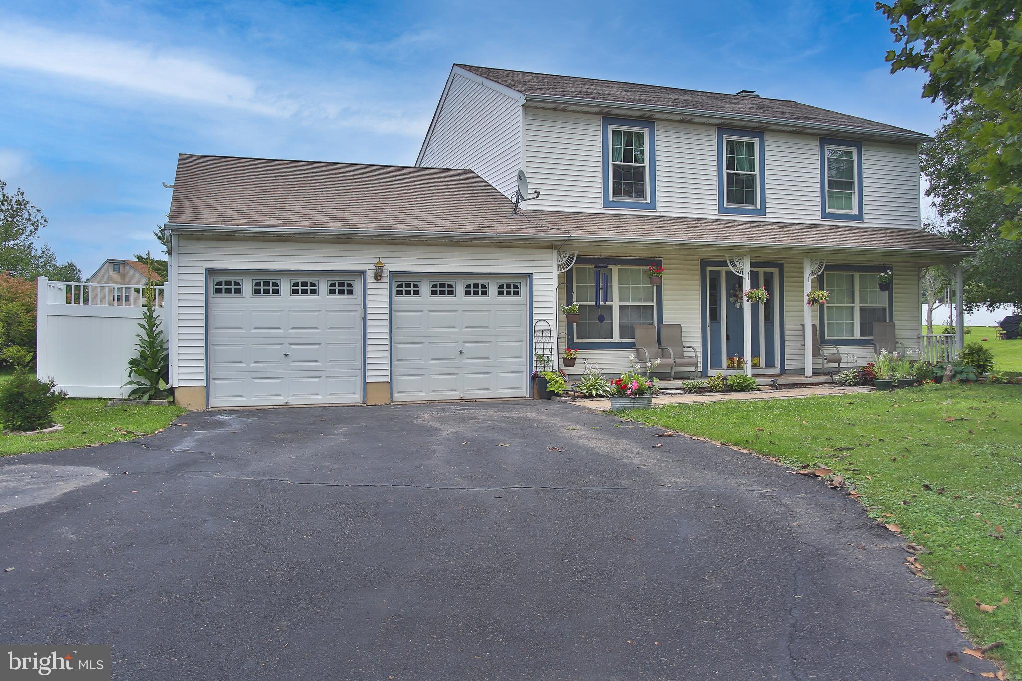 Welcome to this 4 bed 2.5 bath colonial home in the Dublin section of Bucks County!  This home  sits on greater than a HALF of an ACRE of land.   Boasting an open concept, which allows the ultimate flow from room to room all while absorbing the abundance of natural sunlight.  The first level offers a sitting room , half bath and full kitchen with more than adequate cabinetry.   Continue to a spacious dining area with wall-wall built ins, combined with the living room where you can sit and enjoy the wood burning fireplace.  Off the living room you will find a walk-out to the terrace that is connected to the large yard.   Upon the second level you will find a wide hallway platform with a main bedroom that boast a walk in closet with a 3 piece en-Suite.  There are 3 other bedrooms adequate for many uses and an additional 3 piece hallway bathroom.   Don't forget, the main floor laundry room, interior access to the 2 car garage and so much more.  This is a must see!  The home is close to area amenities,  major highways and there is still time to get registered for the award winning Pennridge School District. Schedule your appointment today.