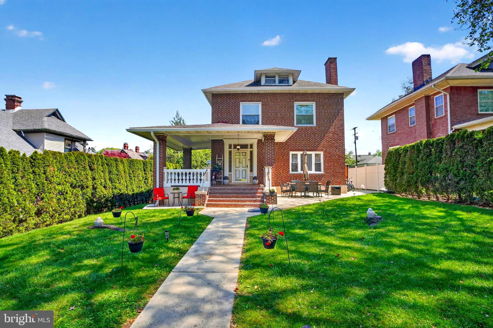 This charming Colonial home on Carsonia Ave is full of character and warmth. Surrounded by mature trees and enclosed by a fenced front yard, it offers the perfect setting to create your own private oasis and peaceful retreat. The wraparound porch is covered and tiled — ideal for enjoying your morning coffee or relaxing evenings outdoors.

Step inside to a spacious vestibule that welcomes you into a beautiful living room, a large dining room, and a newly remodeled kitchen designed for both comfort and functionality. The first floor also features a newly updated half bath and a convenient primary bedroom.

Upstairs, the second floor offers four generously sized bedrooms and two newly remodeled bathrooms. The finished attic provides a wonderful bonus space that can be used as a playroom, game room, or creative retreat for kids.

Additional features include a one-car garage and two rear alley parking spaces for added convenience.

Come experience everything this inviting home has to offer — you may just find your forever home here!

Professional photos coming soon