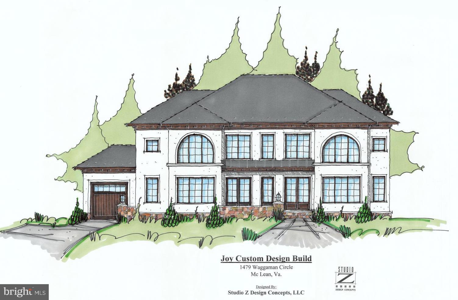 Santa Barbara Inspired Living in Salona Village!!  Construction is about to begin on this Beautiful Custom Home  just blocks from  the Restaurants and Shops of Downtown McLean.  Masterful Craftsmanship, High Ceilings, Over Sized Windows  and Bespoke Finishes elevate the Home to standards expected of Award Winning Builder, Joy Custom Design Build.   Amazing Screened Porch overlooks private Rear Yard.  Still time to be a part of the selections process.  Optional Elevator is available.
