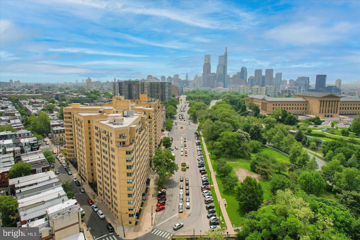 ALERT: Rarely available 1-bedroom condominium offering a highly sought-after Art Museum view from the fifth floor of the 2601 Parkway Condominium. ||

Nestled in the prestigious Art Museum Area, this desirable 1-bedroom, 1-bathroom condominium apartment at 2601 Parkway offers a harmonious blend of attractive presence and modern convenience. With its Art Deco architectural style and solid brick construction, this residence exudes timeless charm while providing a comfortable urban lifestyle. ||

Step inside to discover an inviting open-plan layout that seamlessly integrates the living and dining areas, perfect for both relaxation and entertaining. The rich hardwood floors add warmth and sophistication, while large double-pane windows bathe the space in natural light, framing picturesque scenic views that invite tranquility into your home. Lovely custom window treatments provide soft filtered light or total privacy. ||

The thoughtfully designed basic kitchenette features energy-efficient appliances, including a gas oven/range and refrigerator, ensuring both style and efficiency for your culinary endeavors. The bathroom provides the essential elements, while several storage options, including an additional bedroom double closet and a pantry, enhance the functionality of this delightful unit. ||

The dedicated management team and comprehensive association services, including custodial maintenance, trash, water, pest control, and snow removal, ensure a worry-free living experience. Step outside to enjoy the beautifully maintained grounds, complete with a play area and charming street lights that illuminate the neighborhood. ||

Several community amenities include a modern fitness center, library, lounge, and a business and event area with a fully equipped kitchen. Life is made a little sweeter with the in-house Trio BYOB, Museum Cleaners, and the Fair Market convenience store. ||

The circular driveway entrance accommodates the condominium's private shuttle to Center City while providing easy pick-up and drop-off for residents and visitors. Abundant on-street parking accommodates residents and guests. Located in an urban setting, this condominium places you at the heart of cultural attractions, fine dining, and vibrant nightlife, all within walking distance. The community is enhanced by security features such as a monitored lobby, 24-hour concierge desk, secure elevators, exterior cameras, and a fire detection system, ensuring peace of mind. ||

Moreover, 2601 Parkway is perfectly located for residents who wish to travel to Center City or to the UPenn and Drexel Campuses, with two SEPTA bus routes directly in front of the building. ||

A short stroll from the building is an assortment of wonderful restaurants and a Whole Foods market. Nearby is the River Walk and Kelly Drive waterfront recreation corridor that stretches from South Street across to Boat House Row and further west to the Falls Bridge, used by avid runners, bikers, skaters, and people from all walks of life. ||

If the Buyer is an owner-occupant, they are eligible for the 'Homestead Exemption', which will reduce the annual property tax by $1,400. ||

Attractive yet modest, this residence is not just a home; it's a lifestyle. Experience the perfect blend of simple luxury, comfort, and convenience in this desirable Art Museum area condominium, available now for your enjoyment. Embrace the pleasant lifestyle that awaits you in this home. ||

This apartment is ready to welcome you home. Make an appointment today.