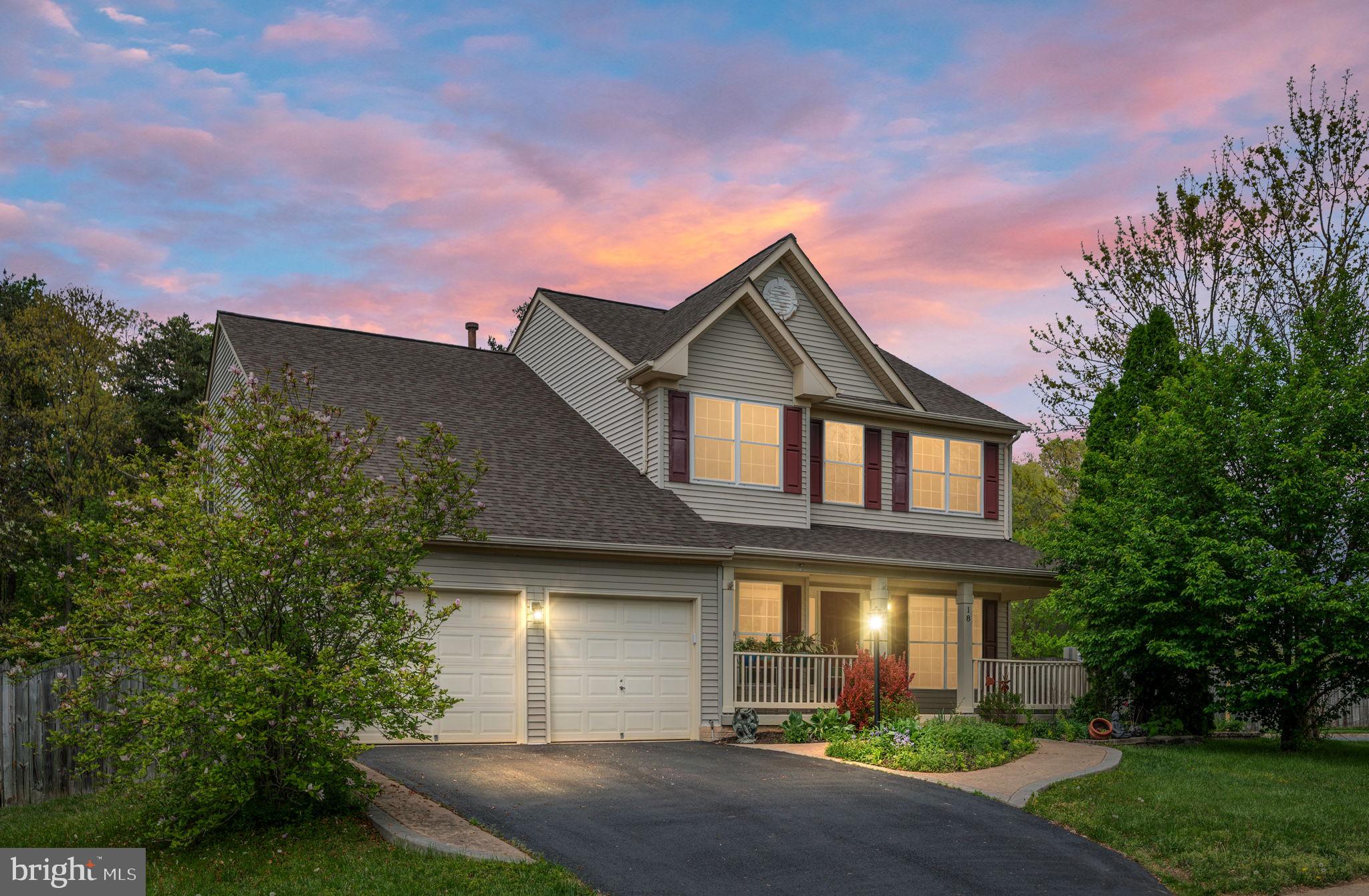 OPEN HOUSE CANCELED!....... PROPERTY IS UNDER CONTRACT!!.......
**OPEN HOUSE SUNDAY APRIL 27.  1:00-3:00.....Welcome to 18 Watermill Court — ideally situated in North Stafford’s sought-after Park Ridge neighborhood!
From the moment you arrive, this home’s natural curb appeal will draw you in, starting with a welcoming front porch and blooming rock gardens.   Step inside to the two-story foyer and take in the wide-plank wood flooring that flows beautifully throughout the main level, adding warmth and elegance.
The centerpiece of the home is the bright, upgraded kitchen — with sleek granite countertops, a large center island, walk-in pantry, and modern stainless-steel appliances, including a 5-burner gas stove with double oven. A stylish coffee bar adds the perfect touch.   From here, step out to the large composite deck overlooking raised flower beds and a fully fenced backyard — an ideal space for entertaining or unwinding. The open-concept design connects the kitchen seamlessly with the family room and outdoor space, creating effortless flow for evening parties, book club gatherings or a relaxed dinner at home.
Just off the family room, you’ll find a private main-level office (or 5th bedroom) along with a convenient half bath.
Upstairs, 4 spacious bedrooms await. The luxurious primary suite features two walk-in closets and a versatile sitting area — perfect for a cozy corner reading nook or yoga space. The ensuite bath includes double sinks, a soaking tub, separate shower, luxury plank flooring, and updated lighting. A well-appointed hall bath serves the additional bedrooms with ease.
The finished lower level offers even more flexible living space — ideal for a home gym, movie room, or play area. You’ll also find a 3rd full bathroom and a 6th bedroom (NTC) with a built-in Murphy bed, making this space loaded with options.
Fall in love with this move-in ready home packed with thoughtful upgrades and modern style throughout. Located just minutes from the 610-commuter lot, weekend farmer’s market, highly-rated schools, library and neighborhood pool — plus convenient access to shopping, dining, the back gate of MCB Quantico, and historic downtown Fredericksburg.
Imagine yourself living on Watermill Court -  in your new house, in your new favorite neighborhood. It’s all ready and waiting to welcome you home!