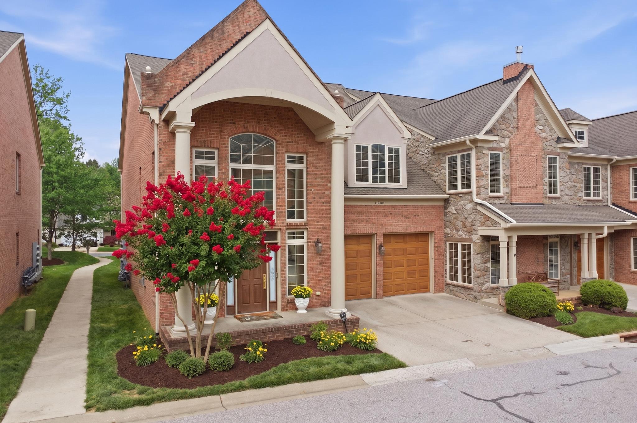 Exquisite Luxury Living in an Exclusive 55+ Enclave

Welcome to a residence where architectural elegance meets effortless accessibility. This immaculate, all-brick grand villa crafted by the award-winning Dale Thompson Builders - is a rare gem offering a sophisticated lifestyle in a highly sought-after community.

The Main Level: Grandeur & Grace
From the moment you step into the sun-drenched foyer, the home commands attention with towering windows and a stunning circular staircase that provides an immediate "wow" factor.
Living Spaces: Rich hardwood flooring flows throughout the main level. The impressive great room features large windows outfitted with wood plantation shutters, framing a cozy fireplace perfect for gatherings.
Kitchen: Large open kitchen with granite countertop, stainless steel double oven, refrigerator and dishwasher.
Primary Suite: The main floor hosts one of three spacious suites, featuring a custom-designed walk-in closet and a spa-like bath with dual vanities and a large double-headed shower.
Convenience: A stylish powder room and a dedicated laundry room complete this level.

The Upper Level: Versatile & Spacious
Ascend the grand staircase or take the inconspicuous 3-story elevator - an expansive upgrade providing seamless accessibility to all floors.
Two additional Bedroom Suites, each featuring walk-in closets and private full bathrooms.
A 4th Bedroom PLUS a versatile bonus room - ideal for a home office, private gym, or climate-controlled storage.

The Lower Level & Outdoors: Entertainment Ready
The expansive finished lower level features custom built-ins and is ready to become your home theater, game room, or gym. It includes a full bath and offers the potential for a 5th bedroom, along with a massive storage room.
The Deck: Enjoy privacy on your backyard deck, situated as an end unit overlooking lush, tree-lined open space.

Modern Upgrades & Turn-Key Excellence
This home has been meticulously maintained and updated for its new owner:
Brand New Roof: Installed April 10th 2026 for ultimate peace of mind.
Appliances (2021/22):Stainless steel refrigerator, dishwasher, and double oven.
Systems: Hot water heater (2022) and Dual Zone energy-efficient Honeywell smart thermostats.

Premier Location
Enjoy a maintenance-free lifestyle where the HOA handles grounds care, snow, and trash. 
Community: Access to a private clubhouse for social events.
Proximity: Less than 2 miles to the vibrant New Downtown Columbia. 
Walkability: Located directly across from Hickory Ridge Village Center and Giant Food for ultimate convenience.

From the brand-new roof to the private elevator, every detail of this masterpiece is ready for you. Welcome home.