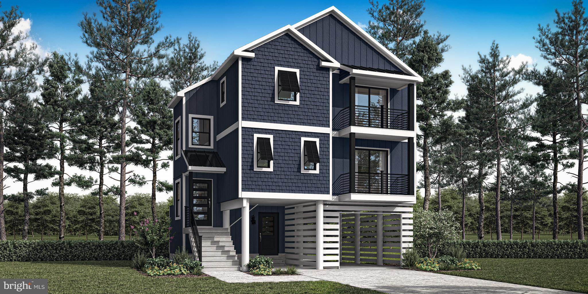 Imagine the possibilities with this to-be-built custom home by award-winning Bay to Beach Builders, known for their Amish craftsmanship and exceptional attention to detail. The Fenwick, a stunning elevated coastal home designed for those who love life by the water. Offering 2,029 heated square feet, this three-story home features 3 bedrooms, 2.5 bathrooms, and a thoughtfully designed layout that maximizes both space and views. The main living areas feature an open-concept great room, kitchen, and dining space designed for entertaining, while additional bedrooms and flexible living space provide comfort for family and guests. The Fenwick is built to embrace the beauty of coastal living while providing the durability and craftsmanship Bay to Beach Builders is known for
Located in Cape Isle of Wight in West Ocean City, this homesite offers direct access to the open bay and the Ocean City inlet, making it a great location for enjoying boating, fishing, and the coastal lifestyle. The adjacent corner lot is also available, creating additional opportunity in this desirable waterfront community. Choose the Fenwick as shown or explore a variety of models and custom options to create the perfect home for this exceptional setting that fits your lifestyle and vision. Concept home pending final approvals. Pictures are of the Fenwick model to be built. The Fenwick model features the master bedroom, kitchen and living room on the top floor with a large deck which will give you unbelievable bay views!!
Call today for details .