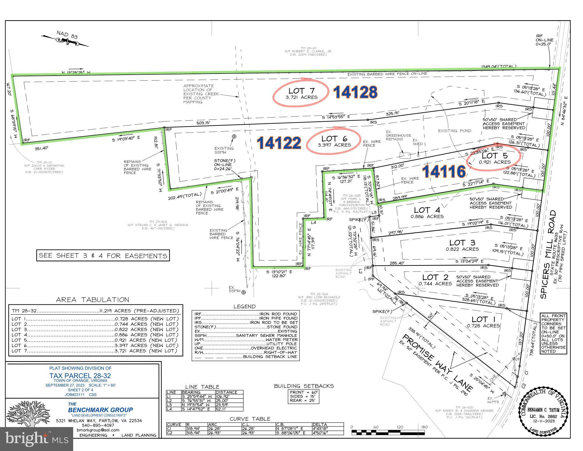 Rare opportunity to own acreage within the Town of Orange. These beautiful parcels, totaling 8.039 acres, offers pastoral surroundings with open pasture views while still being conveniently located close to downtown shops, restaurants, and amenities. A wonderful opportunity to build your dream home while enjoying the space and scenery rarely found within town limits. No HOA. Ideal for a custom home. Bring your builder or use the builder on site. Convenient to Routes 15 and 20. Close to wineries / Montpelier / Charlottesville. Lots 5, 6, and 7 as shown on the plat. Boundaries have already been established.