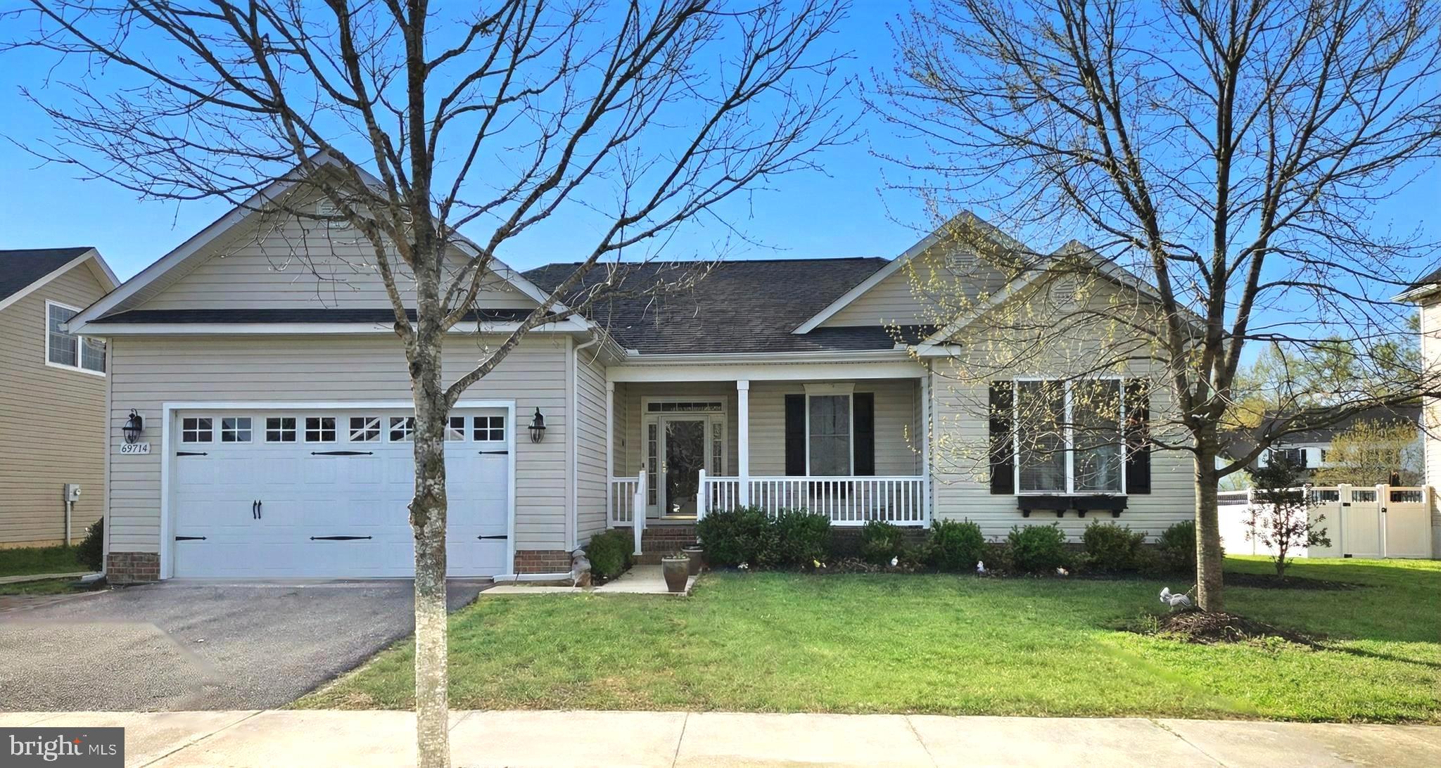 Well Maintained Rancher offers 3 bedrooms and 2 full baths with a spacious, well-designed layout. The Kitchen is a standout, featuring granite countertops, abundant cabinetry, a walk-in pantry, center island, and a bar area with seating for six—perfect for entertaining. The cozy living room is filled with natural light and features a warm gas fireplace for relaxing evenings at home.
Beautiful wood flooring and an additional flexible room ideal for a home office, den, or relaxation space, complete with sliding doors leading to the rear yard.
The primary suite provides a private retreat with a large walk-in closet, double sink vanity, soaking tub, and a separate shower with barn-style door entrance. Relax outdoors on the covered porch, perfect for morning coffee or unwinding at the end of the day.
Additional highlights include a separate laundry room, a 2-car garage with epoxy flooring, and a blacktop driveway, all located within an established subdivision. Close to Fine Dining, Grocery, Shopping, Deli's. This is a must see!