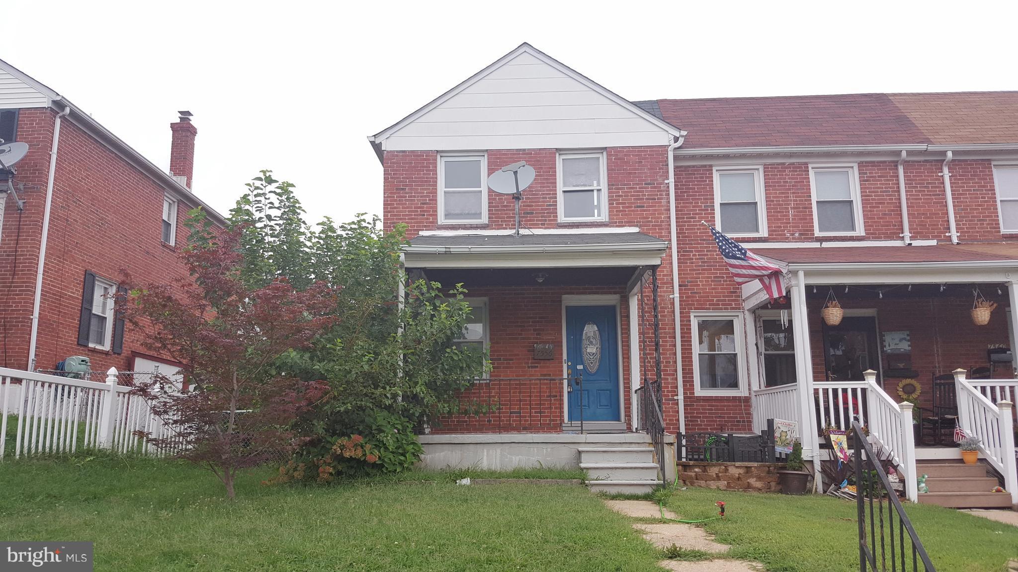 Wonderful chance to own this value priced home.  Enjoy nice room sizes, wood floors, and ample rear yard.  The front porch is perfect for warm weather outdoor living space.  Use the unfinished basement as added storage or finish for more living space.  A convenient location, just blocks from the park and a short drive to Downtown Baltimore!