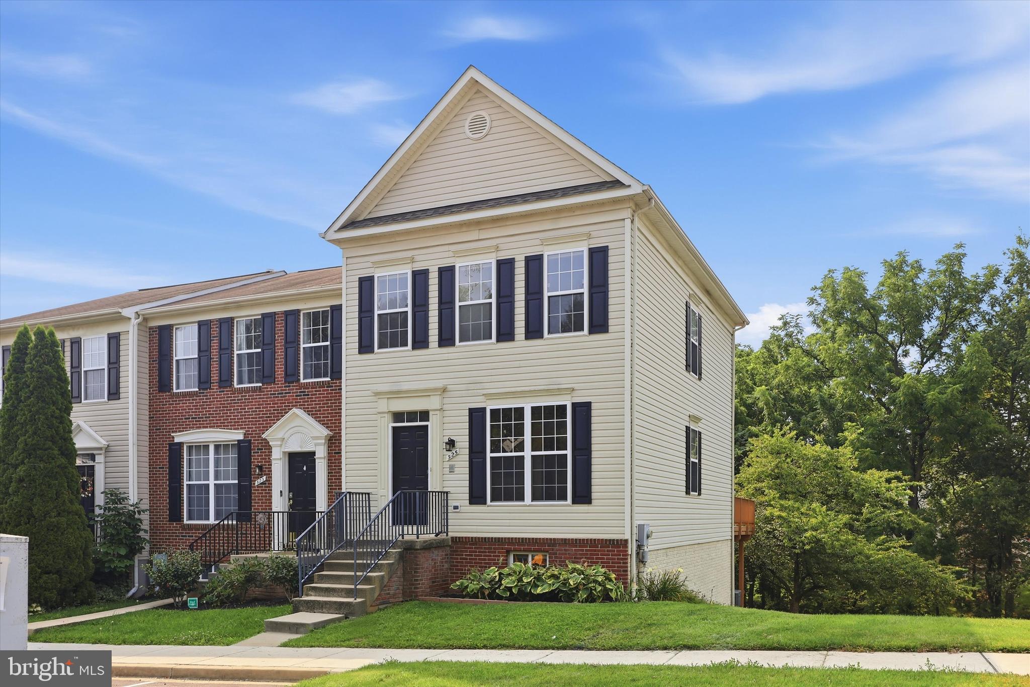 Welcome home to this beautifully maintained 3-bedroom townhome offering 3 full and 1 half bathrooms, an open and airy floor plan, fresh paint, brand-new carpet, hardwood floors, and 9-foot ceilings throughout the main level. The spacious bumped-out kitchen is the heart of the home, featuring granite countertops, a tile backsplash, a cozy gas fireplace, and access to a large private deck perfect for entertaining. The finished lower level offers a versatile office or den, a spacious recreation room, and walkout access to a private patio surrounded by hardscape planters and flowering trees. Ideally situated in a fantastic commuter location, this home offers the perfect blend of style, comfort, and convenience.