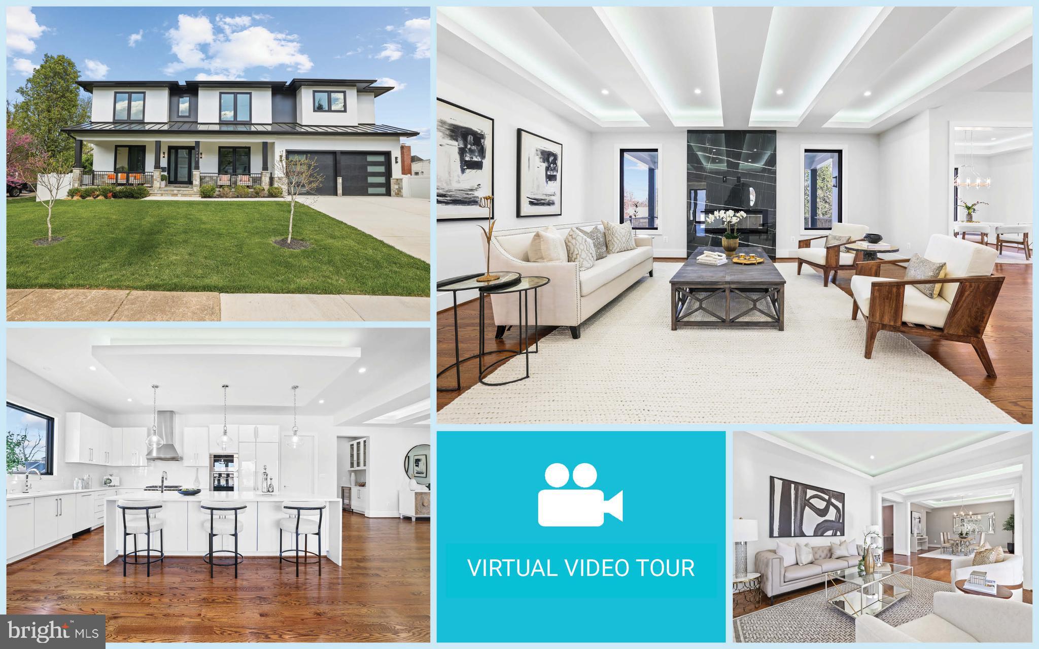 MULTIPLE OFFERS! Welcome to this stunning 8 bedroom, 6.5 bath estate in the highly desirable Pimmit Hills located just minutes from Tysons Corner, McLean Metro Station, shopping, dining, and major commuter routes! It features over 7,500 square feet of refined luxury across three meticulously designed levels with an array of high-end finishes. Stunning architectural details set the stage for an unparalleled living experience including coffered ceilings with ambient rope lighting, sophisticated tiling, and gleaming hardwood floors on the main and upper levels.

The grand formal living room welcomes you with oversized windows that flood the space with natural light, while the elegant dining room connects to a butler’s pantry, perfect for effortless entertaining. The gourmet chef’s kitchen is a culinary dream, featuring a waterfall quartz island, 42” European-style white cabinets, a six-burner Wolf gas stove, Wolf wall oven and microwave, and paneled Miele refrigerator and dishwasher. Designed for both function and beauty, the kitchen also includes two sinks, an oversized walk-in pantry with built-in shelving, and a sunlit breakfast room that opens to a large covered stone porch. Adjacent to the kitchen, the inviting family room showcases a state-of-the-art elongated electric fireplace with remote control, creating a warm and stylish ambiance. Located off the kitchen is the mudroom with built-in shelving and direct access to the finished two-car garage. A main-level bedroom with a full bath offers convenient one level living. 

Ascending to the upper level, the expansive primary suite serves as a private sanctuary, featuring double-door entry, a false ceiling with soft lighting, an elongated electric fireplace, a private balcony, a wet bar with a beverage cooler, and two oversized walk-in closets. The spa-inspired primary bath is designed for indulgence, offering dual vanities, a frameless extra-large shower with double shower faucets and a freestanding soaking tub. This level also includes four additional bedrooms, each with spacious closets and their own elegantly appointed baths, along with a well-equipped laundry room with custom cabinetry.

The lower level is designed for entertainment and relaxation, featuring a spacious recreation room with a full-size wet bar, a private theater room, and two additional bedrooms with a full bath. Walk-up access to the fenced, level backyard enhances the seamless indoor-outdoor living experience. Outside, the home boasts a welcoming covered front porch, a sprawling stone deck, and a beautifully landscaped private yard, perfect for entertaining or unwinding in a private setting.

Perfect location just 2 miles from the vibrant Tysons Corner, with its plethora of shopping, dining, and entertainment options. Outdoor enthusiasts will love the close proximity to Olney Park, Pimmit View Park, Tuckahoe Recreation Club and Pimmit Run Stream Valley Park. Commuter’s dream – less than a mile to McLean Metro Station and easy access to major routes: I-495, Dulles Toll Rd, Rt. 7, Rt. 123, I-66 and George Washington Memorial Pkwy.