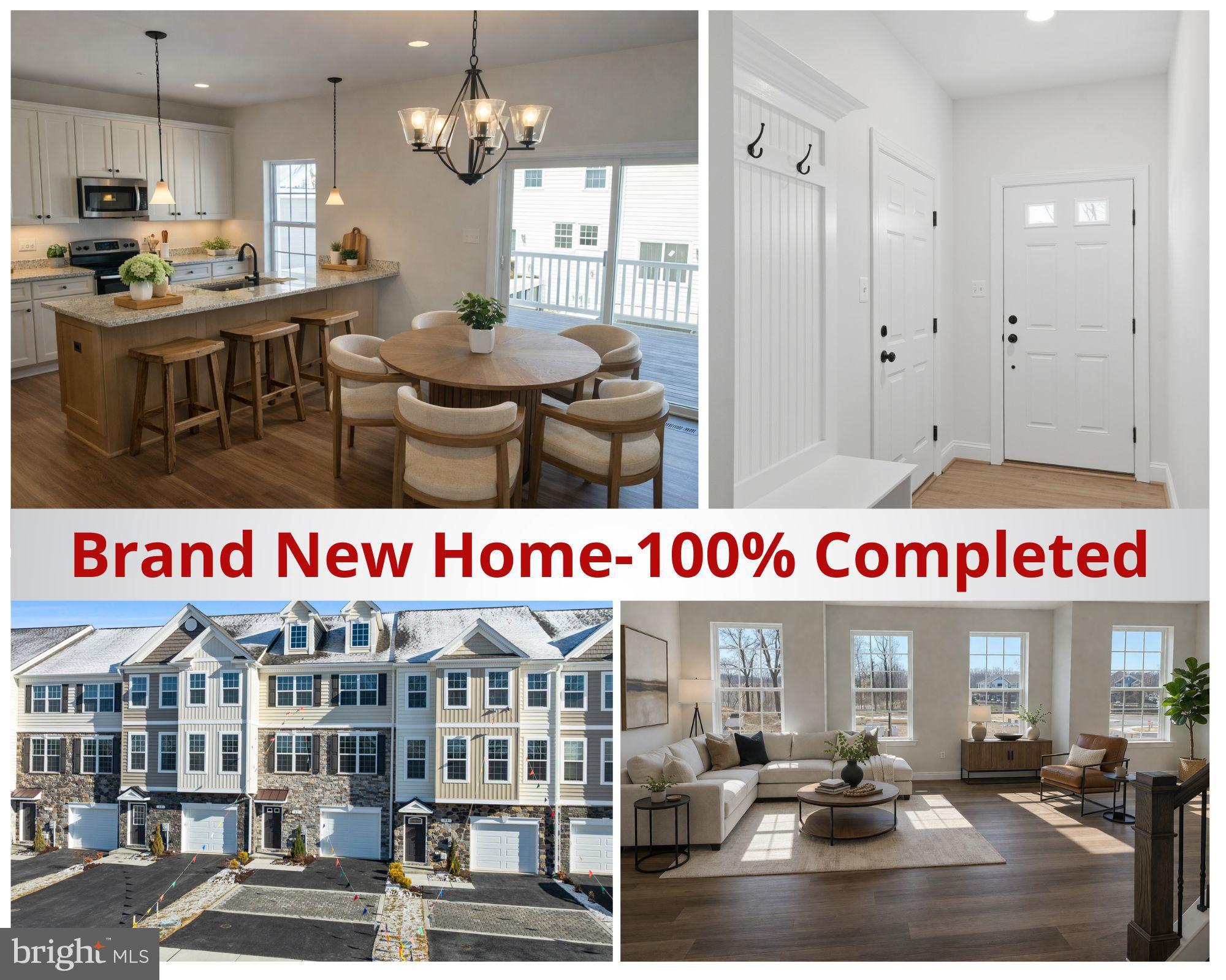 ****Immediate Delivery!! Hurry, last unit in this building!!**** Brand New & Move-In Ready! Experience the quality of a QBHI home without the wait. This stunning interior-unit townhouse in Phase 2 of Patuxent Commons is fully completed and features numerous premium upgrades selected by a designer trained coordinator.  Located in the heart of Prince Frederick, this home offers ultimate convenience just a short walk to local dining, shopping, and the public library. Property Highlights: Three Finished Levels of Functional living space designed for modern lifestyles. Entry Level, oversized garage leads to a welcoming foyer with a custom bench and cubbies. Includes a versatile bedroom/recreation room with a full bath and access to a private, fully fenced backyard.  Main Level- An open-concept family room flows into an inviting gourmet kitchen featuring upgraded cabinetry, granite countertops, stainless appliances, a walk-in pantry, and spacious peninsula with overhang for extra seating. Outdoor Living- Step out from the kitchen onto a maintenance-free deck with added vinyl privacy screening.  Upper Level- The primary suite is a true retreat with a tray ceiling, walk-in closet, and QBHI’s signature "Deluxe Shower" plus a large double vanity with built in seating area. Two additional bedrooms, a second full bath, and a dedicated laundry room complete this level. This home offers a truly low maintenance lifestyle.  HOA fee includes all front lawn and landscape maintenance, as well as weekly trash service.
Builder Incentive: Take advantage of $12,500 toward closing costs when using the builder’s preferred lender and title companies! 
*Note: Interior images are of a similar model; actual finishes may vary. Virtual staging may be shown in some rooms for visualizing the space.  Schedule your tour today or visit one of our upcoming OPEN HOUSES!