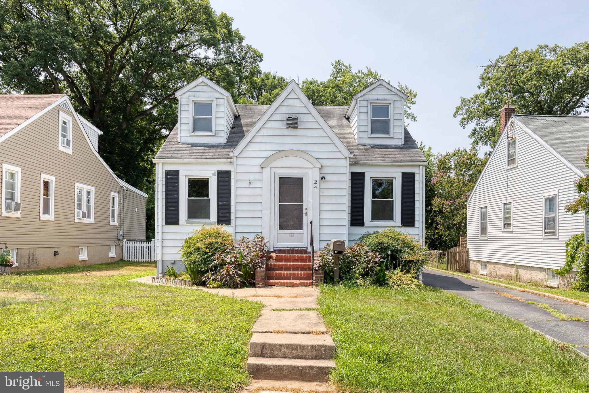 Exceptional Properties. Exceptional Clients. Welcome home to 24 McCormick Ave! This well-maintained 3-bedroom, 1-bath Cape Cod has been lovingly cared for by its original owner and offers the perfect blend of timeless charm, character, and opportunity. Beautiful hardwood floors flow throughout the bright and inviting living and dining areas, creating a warm, open feel. The main level features two comfortable bedrooms, while the upper level provides a spacious third bedroom.

The partially finished basement offers additional living space, plus ample unfinished square footage ready for your personal touch—an excellent opportunity to build future sweat equity.

Step outside to enjoy the spacious, fully fenced backyard, perfect for gardening, entertaining, or relaxing. An oversized detached one-car garage provides plenty of room for parking, storage, or a workshop.

Conveniently located near Holt Park and the Center for the Arts, you'll enjoy nearby walking trails, green space, and community amenities, all while being just minutes from shopping, dining, and major commuter routes.

The property is being sold AS-IS and presents an excellent opportunity for buyers looking to add their own updates while preserving the home's original charm. Don't miss your chance to make this charming home your own!