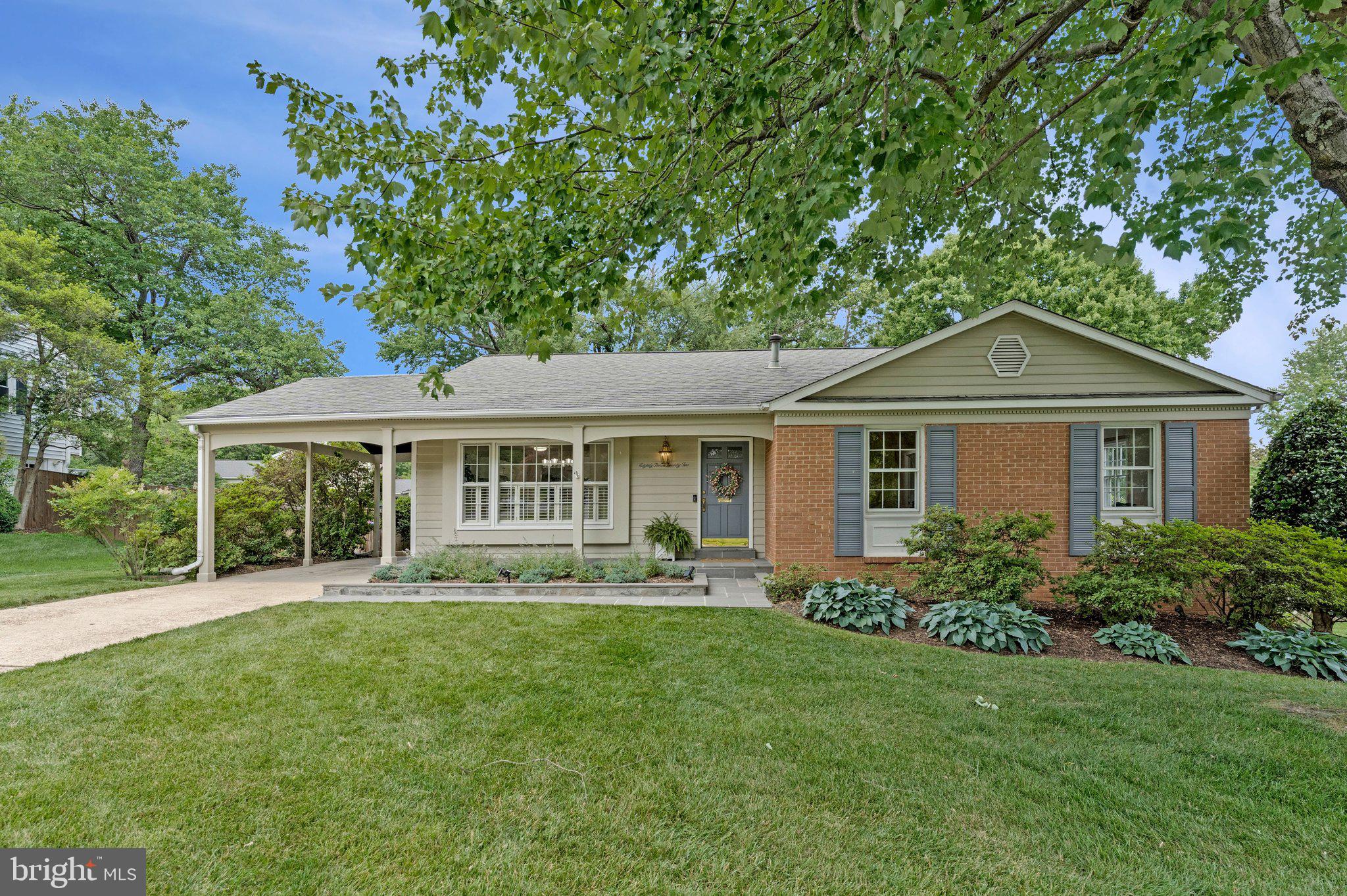 Welcome to this beautifully updated two-level rambler in the Wakefield Chapel Estates community. From the moment you arrive, you'll be captivated by the home's exceptional curb appeal, featuring professional landscaping and a charming front porch that creates a warm and inviting first impression. Step inside to a welcoming foyer that opens to a light-filled breakfast area and kitchen, complete with gorgeous granite countertops, a marble backsplash, and workspace for everyday living and entertaining. The dining room flows seamlessly into the spacious living room, where French doors with side panels fill the space with natural light and provide access to the expansive Trex deck that spans the entire length of the home. The main level offers four bedrooms and an updated hall bath. The primary suite serves as a private retreat, featuring direct deck access and a renovated en-suite bath. Refinished hardwood floors throughout the main level add warmth and timeless appeal. The main level and finished area of the lower level have all been freshly painted. The versatile lower level offers endless possibilities. A fifth bedroom featuring a wet bar with cabinetry, mirrored backing, and glass shelving has been enhanced with newly installed luxury vinyl plank flooring. Whether used as a guest suite, billiards room, craft room, home office, or hobby space, this room adapts to your lifestyle. The spacious family room showcases a dramatic brick fireplace wall and double French doors leading to the patio and backyard. Completing the lower level are a renovated half bath, laundry room, and an abundance of unfinished space ideal for a workshop, home gym, and extensive storage. Outdoor living is truly exceptional. Enjoy your morning coffee on the expansive deck or unwind on the lower-level patio overlooking the stunning backyard oasis. The built-in swimming pool and hot tub create a resort-like setting perfect for relaxing, entertaining, and making memories with family and friends. This exceptional home is located within the highly sought-after Woodson High School, Frost Middle School, and Wakefield Forest Elementary School pyramid. Ideally situated just minutes from parks, trails, shopping, dining, and major commuter routes, including I-495, I-66, Route 50, I-395, I-95, and several Metro stations, this home offers the perfect combination of tranquility, convenience, and top-rated schools. Opportunities like this in Wakefield Chapel Estates are rare—don't miss your chance to call this exceptional property home.