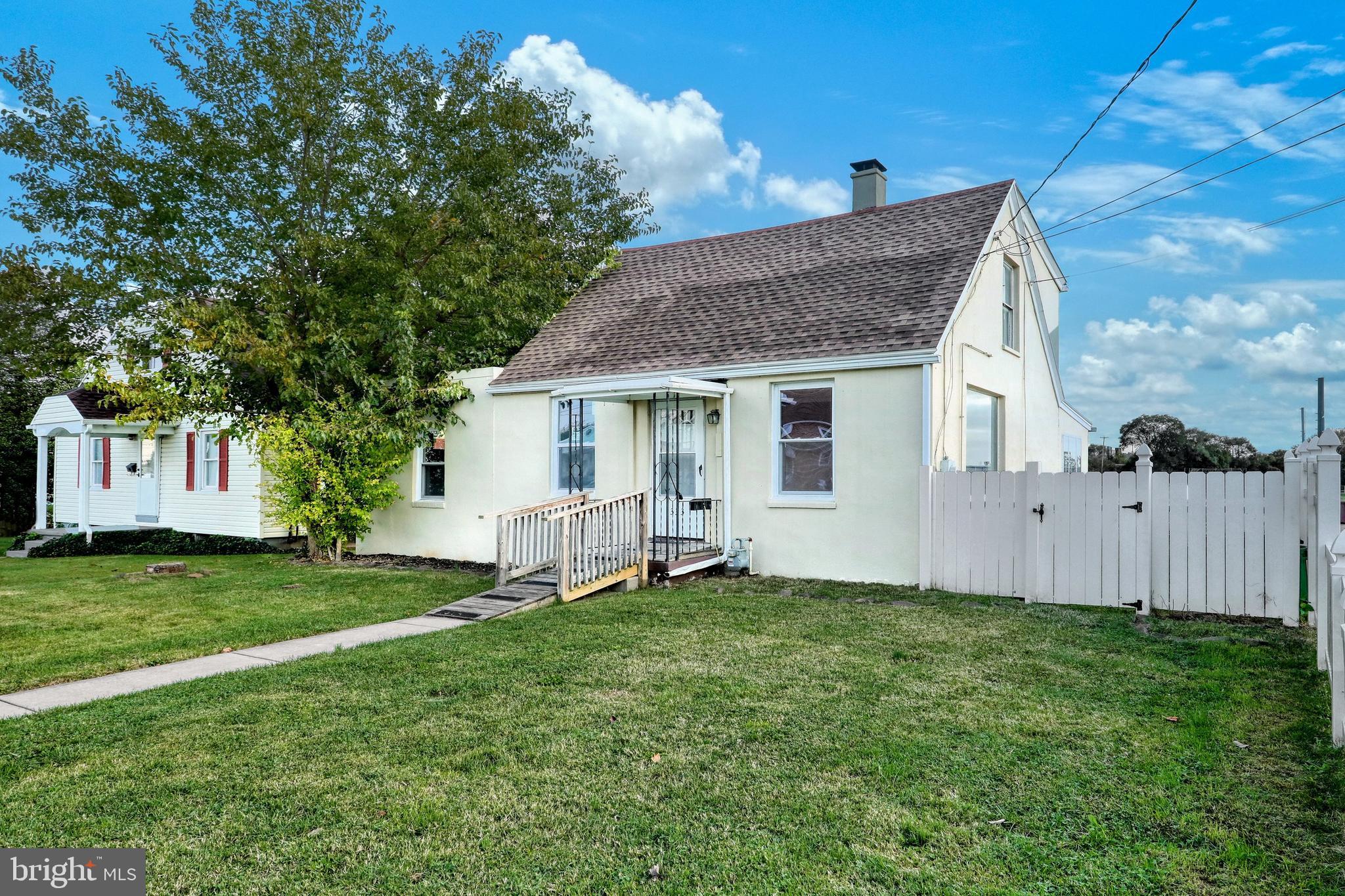 Enjoy this sweet Cape cod convenient to 83 & 30. First floor bedrooms & an updated kitchen w/all appliances included! Bright living room w/big window. Updated bath. Hardwood & laminate flooring throughout, Tank less hot water heater. Nice fenced in yard with a patio. Stop paying rent and own your home home.