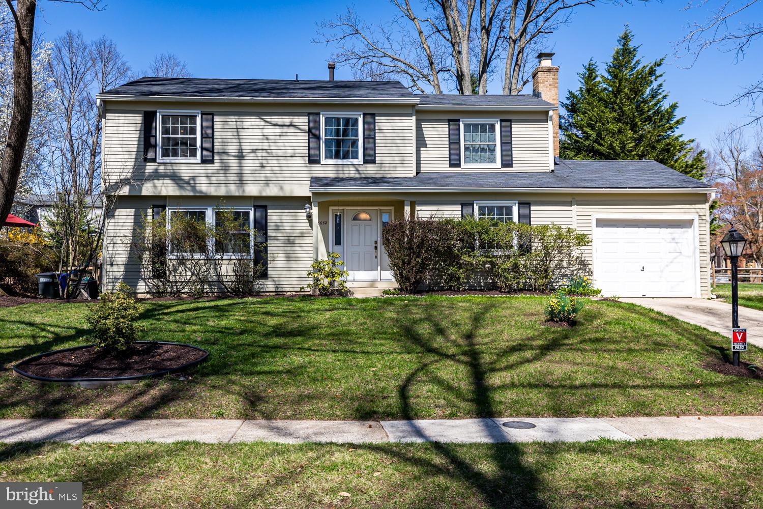 Wonderfully located  on a  cul de sac street and near walking  trail to Jackson's Pond.  Welcome to 5652 Blitheaire Garth, a lovingly maintained colonial home.  Upon entry, you will be welcomed into the living room, dining combination with hard wood flooring and an abundance of natural light.  Continue through to the kitchen with newer quartz countertops(2021), white cabinetry, stainless steel appliances, insta hot, pantry space, movable kitchen island, and vinyl flooring.  Family room with wood burning fireplace and french doors to screen porch complete the main level. Continuing  upstairs you will find three generously sized bedrooms all with ceiling fans.  The large primary bedroom has connected bath with porcelain flooring, stylish shower surround w/ rain showerhead, newer vanity, closet with washer and dryer.   Primary bedroom has pull down stairs to attic space, 1/2 of attic contains flooring for your storage needs.  Finished lower level with half bath completes the homes with options for rec space, office, storage, etc.  Unfinished area with sump pump, shelving, and cabinet for storage, separate room with furnace, hot water heater.  Level, fully fenced back yard with garden area and mature landscaping and a variety of perennials.  All new windows 2021, roof 2018. Doggy door from kitchen to backyard. One year home warranty included. Conveniently located near bus stop.  Enjoy the many amenities the Columbia Association offers including pools, walking/biking trails, tot lots, gyms, and so much more!