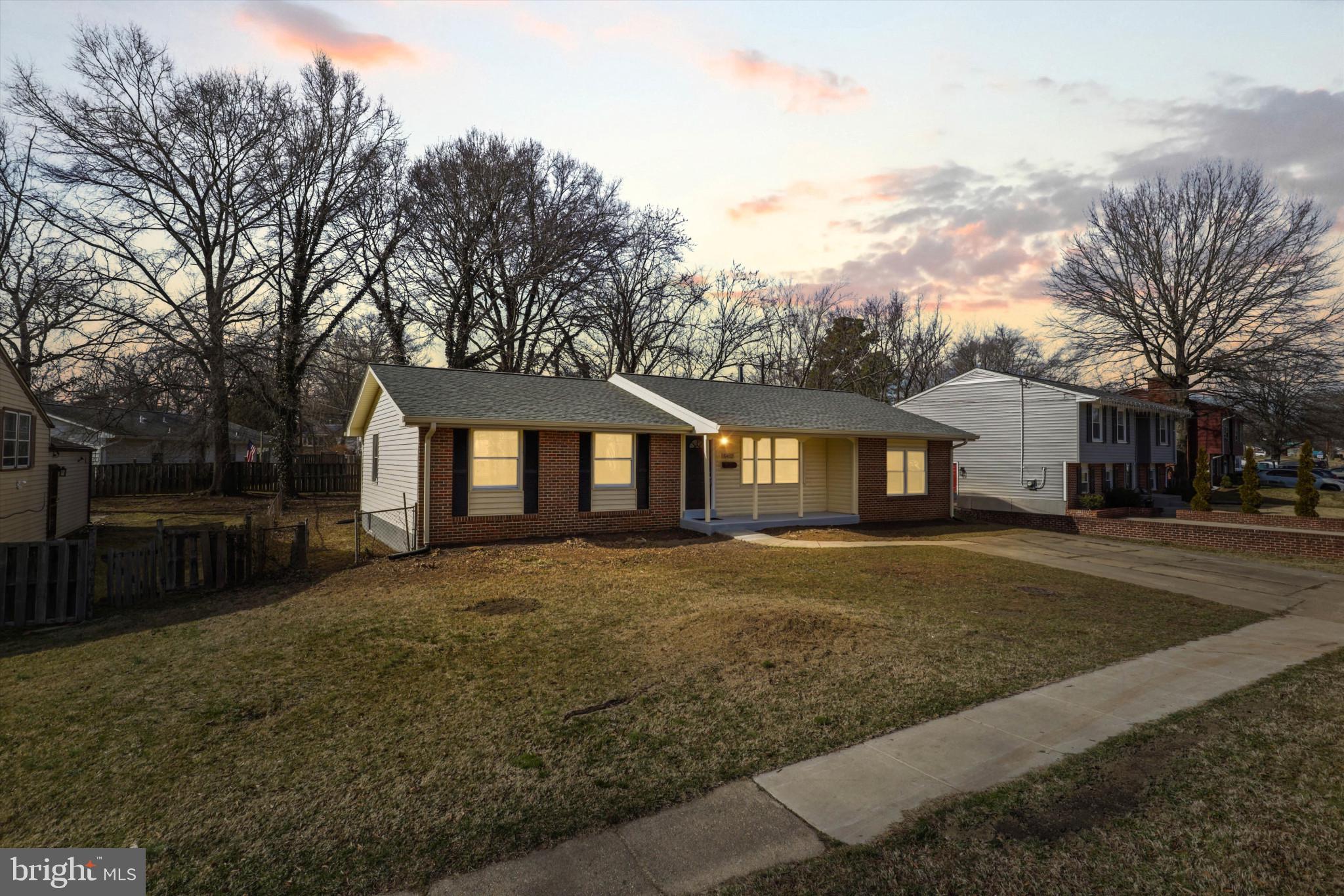Beautifully renovated 3 bedroom, 2 full bathroom home. New floors, fresh paint, new kitchen cabinets and quartz countertops. New stainless steel appliances. Updated bathrooms and light fixtures. Large rec room could be possible 4th bedroom. Large backyard. New HVAC, roof and water heater. Convenient location, close to DC.