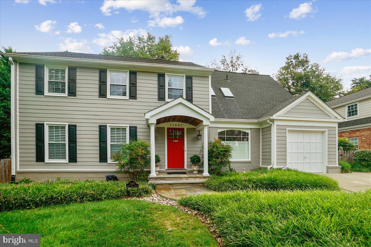 This completely updated Colonial shows like a model home and sits on a premium cul-de-sac in the popular Old Farm community of North Bethesda. An open floor plan with bright, well-proportioned rooms complimented by architectural columns and crown molding. On the 1st floor, you’ll find a stunning center island chef’s kitchen with Wolf and Sub-Zero appliances including 2 dishwashers, formal dining room, family room and living room. The center hall colonial staircase leads up to an open concept home office with custom-built cabinets and three workstations. The owner’s suite includes an updated spa-like bath with seamless glass shower. Three additional bedrooms and a recently updated full bath are also on this level. A fully finished lower level contains a large rec room, full bath, additional 5th bedroom/exercise room, and a walk-up staircase leading to the backyard. The fenced, professionally landscaped backyard includes two beautiful flagstone patios for your entertainment needs. Too many upgrades to list all, but includes a two-zone HVAC system, 2 additional refrigerators, new roof (2017), new furnace and A/C for the lower level (2019), new 75-gallon hot-water heater (2018), closet organizers throughout, and an organizer style garage with panel storage. Located minutes from restaurants, shops, and dining at Pike & Rose and conveniently located near both the White Flint and Grosvenor Metro stations.