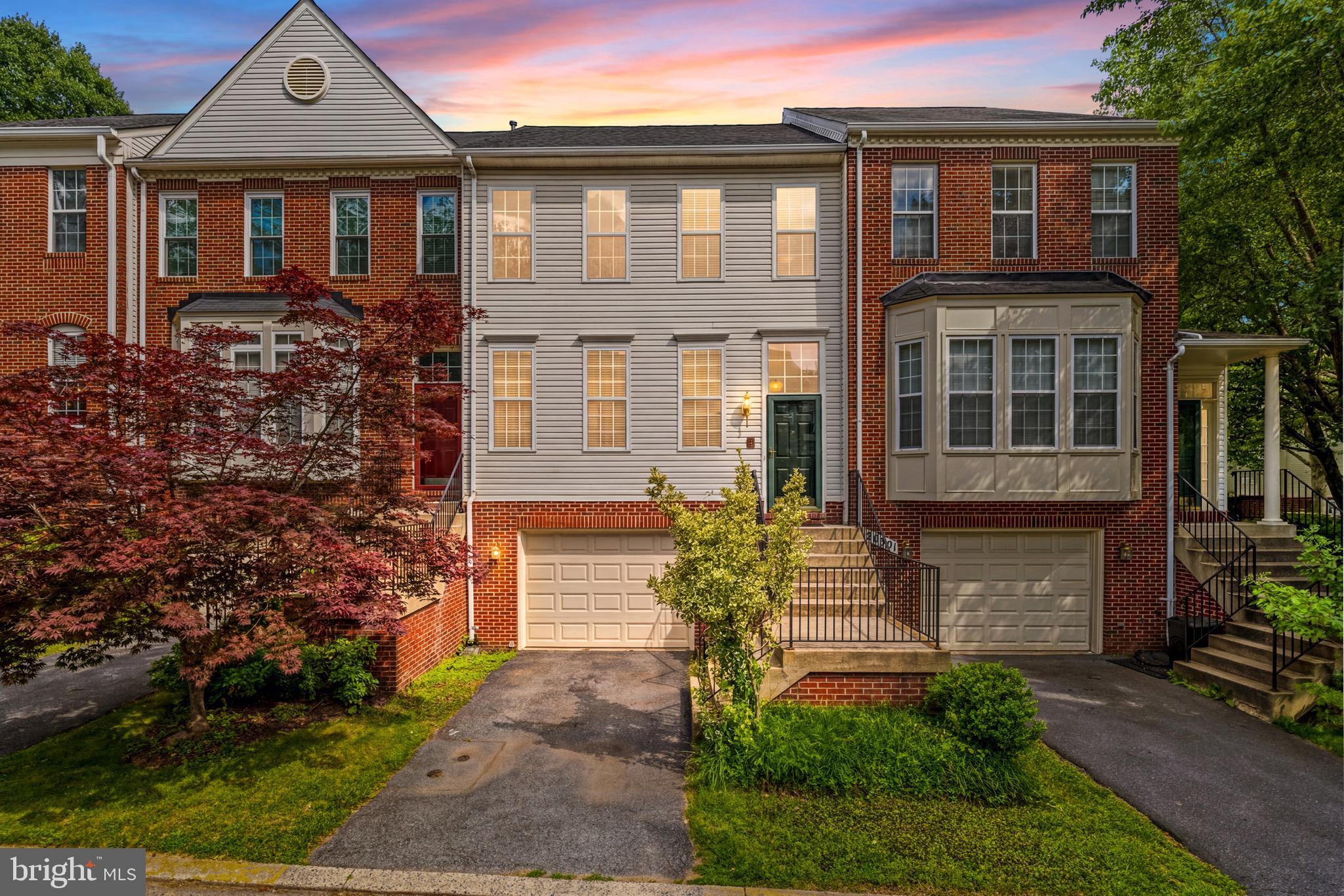 Welcome to this updated, 3-story colonial townhouse in Montgomery Village's Ridgecrest community! Offering 3 BRs, 2 full/2 half baths across 2,224 finished sq ft, this freshly painted home blends single-family space with low-maintenance living. The foyer boasts gleaming hardwood floors leading to the bright main level's open living/dining combo. The spacious eat-in kitchen features Corian countertops, timeless hardwood flooring, and a cozy breakfast area. Step outside onto the outdoor deck, completely rebuilt in June 2020! Upstairs, the private primary suite (16x12) enjoys an en-suite bath and closets, alongside 2 more well-sized bedrooms. The finished basement den features a cozy gas fireplace, half bath, and laundry area. Peace of mind comes with a new HVAC system replaced in May 2024 and a roof replaced in 2021! Includes a 1-car attached garage with driveway. The low HOA fee covers trash, snow clearing, and common areas, plus master access to community pools, tennis courts, and trails. Minutes to Woodfield Rd, shopping and dining.