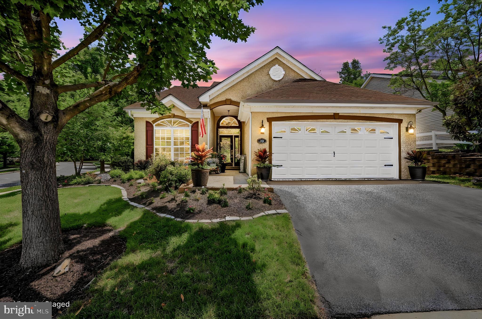 Welcome to effortless one level living in the sought after Creekside Village community, where thoughtful updates, stylish finishes, and low maintenance living come together. Perfectly positioned on a beautifully landscaped corner lot, this meticulously maintained home features a newer roof, a one year old HVAC system, updated flooring throughout much of the home, newer stainless steel appliances, custom closets, custom window treatments, upgraded landscaping, a beautiful entry door with decorative Symphony glass, stamped concrete at the entry and patio, and a SunSetter retractable awning, offering exceptional comfort, value, and peace of mind from day one.
<br><br>
A welcoming foyer showcases custom molding, newer flooring, and elegant architectural details that continue throughout the home. French doors open to a versatile front flex room, ideal as a home office, den, library, hobby room, or potential guest space. The open floor plan is designed for both everyday living and entertaining, featuring a spacious living room anchored by a stunning custom two sided stone gas fireplace that creates a warm and inviting focal point shared with the formal dining area.
<br><br>
The updated kitchen is appointed with granite countertops, abundant white cabinetry, newer stainless steel appliances, recessed lighting, a center island, and generous prep and storage space. The adjoining breakfast area is filled with natural light and offers direct access to the outdoor living spaces, creating a seamless indoor outdoor connection.
<br><br>
The spacious primary suite serves as a private retreat with a large custom walk in closet featuring built in organization systems and an ensuite bath with dual vanities, a soaking tub, and separate shower. A second bedroom and full hall bath provide comfortable accommodations for guests, while the front flex room offers additional versatility to fit your lifestyle.
<br><br>
Step outside to enjoy the private stamped concrete patio, where the SunSetter retractable awning provides welcome shade and creates an inviting outdoor retreat for morning coffee, al fresco dining, or relaxing with friends and neighbors while surrounded by beautifully landscaped grounds.
<br><br>
Creekside Village offers an exceptional low maintenance lifestyle with resort style amenities including a clubhouse with a fitness center, business center, card room, and multipurpose gathering space. Residents also enjoy a swimming pool, putting green, bocce courts, tennis courts, shuffleboard, and miles of scenic walking trails throughout the community. The homeowners association covers exterior maintenance, lawn care, snow removal, water, sewer, and trash service, allowing you to spend more time enjoying the amenities and less time maintaining your home.
<br><br>
Offering two bedrooms, two full bathrooms, and a flexible bonus room all on one level, this exceptional residence combines extensive updates, comfortable living spaces, and outstanding community amenities in one of the area's most desirable neighborhoods.
